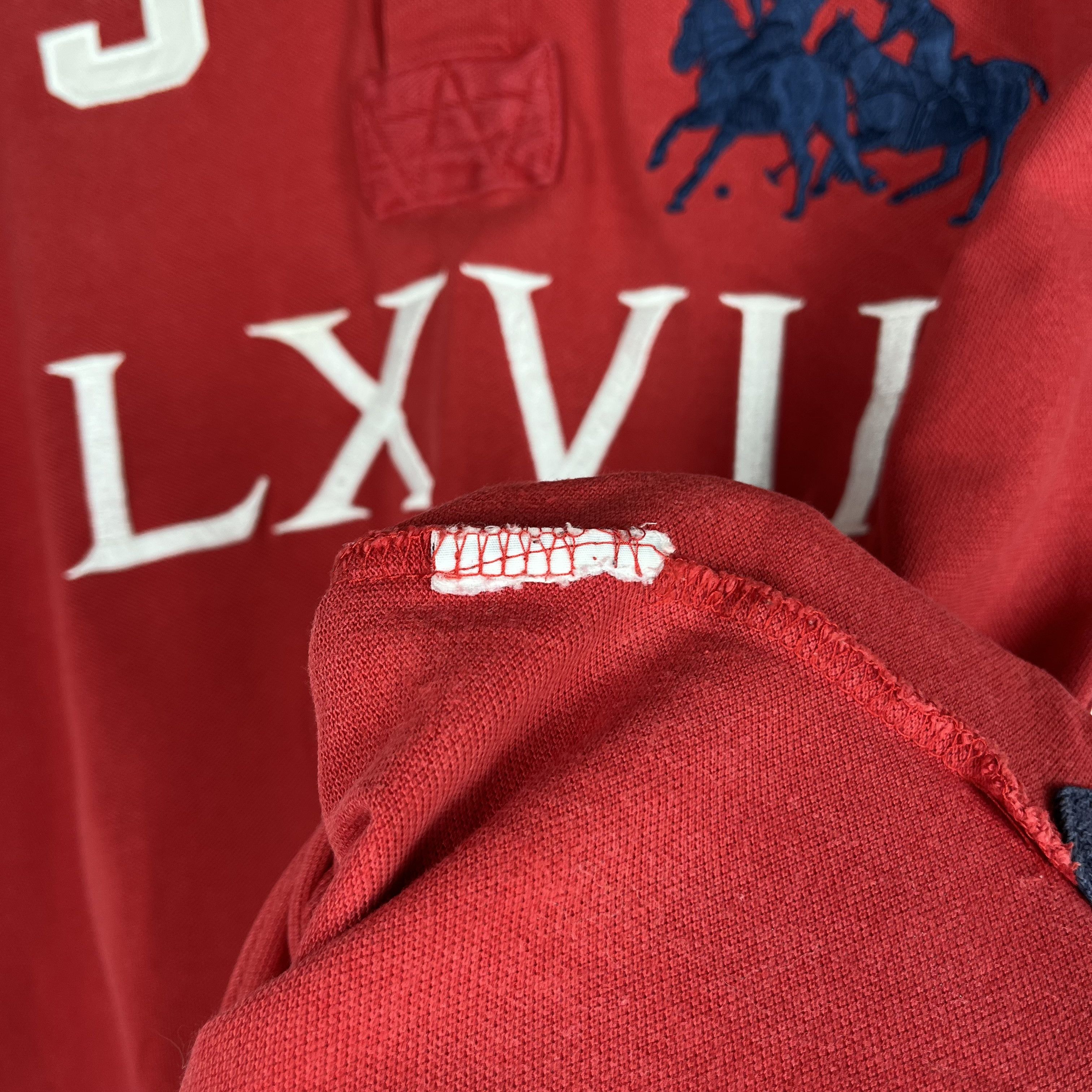 Polo Ralph Lauren Vintage Polo Ralph Lauren Big Logo LXVII Polo Shirt 00’s Size US L / EU 52-54 / 3 - 14 Thumbnail