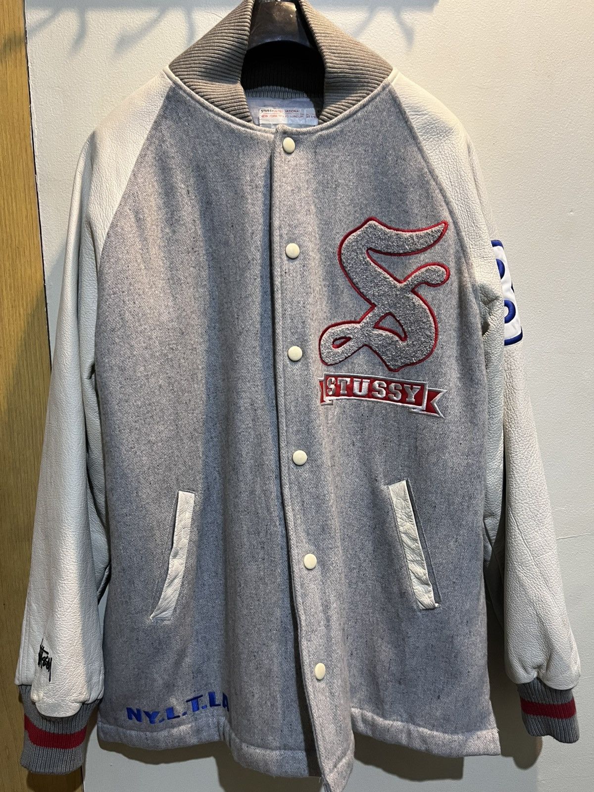 Stussy Stussy NYLTA Vintage 90’s varsity Jacket Size US L / EU 52-54 / 3 - 1 Thumbnail