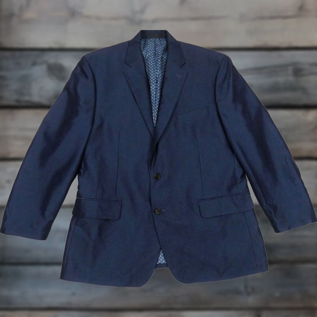 Lauren Ralph Lauren Blazer Jacket Sport Coat Vest Blue 2 Button 46 R Mens, Men's