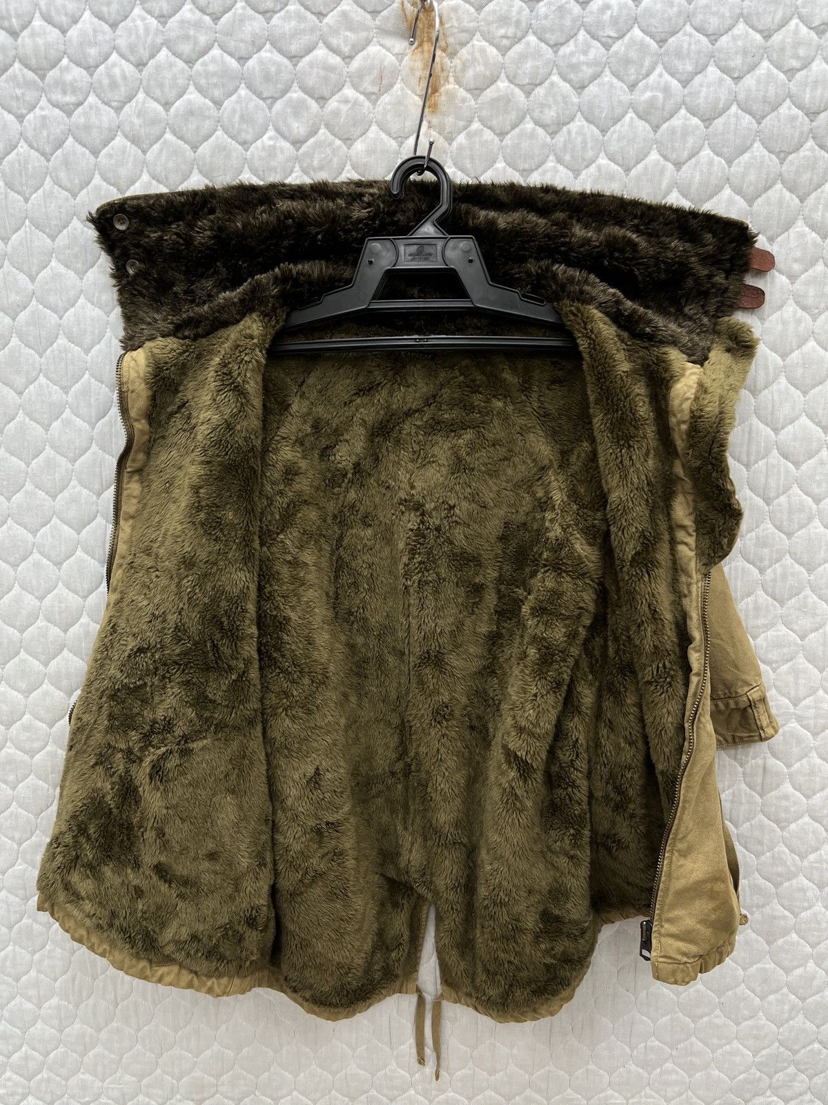 Kapital Kountry 🔥🔥🔥ARCHIVE VINTAGE KAPITAL MILITARY CROPPED FUR LINED PARKA Size US XS / EU 42 / 0 - 7 Thumbnail