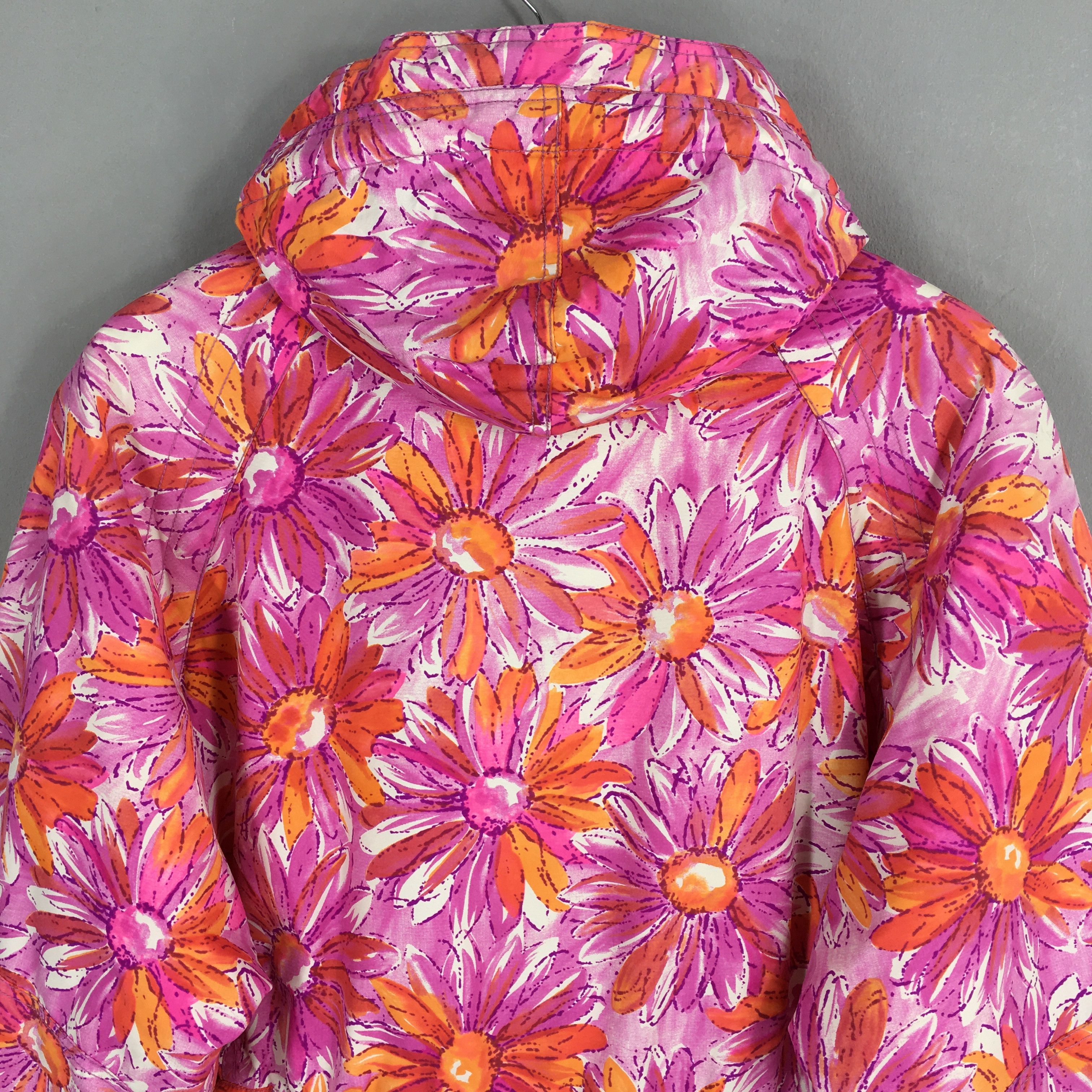 Other Vintage 80s Beauty Floral Printed Women Jacket Large Size L / US 10 / IT 46 - 9 Thumbnail