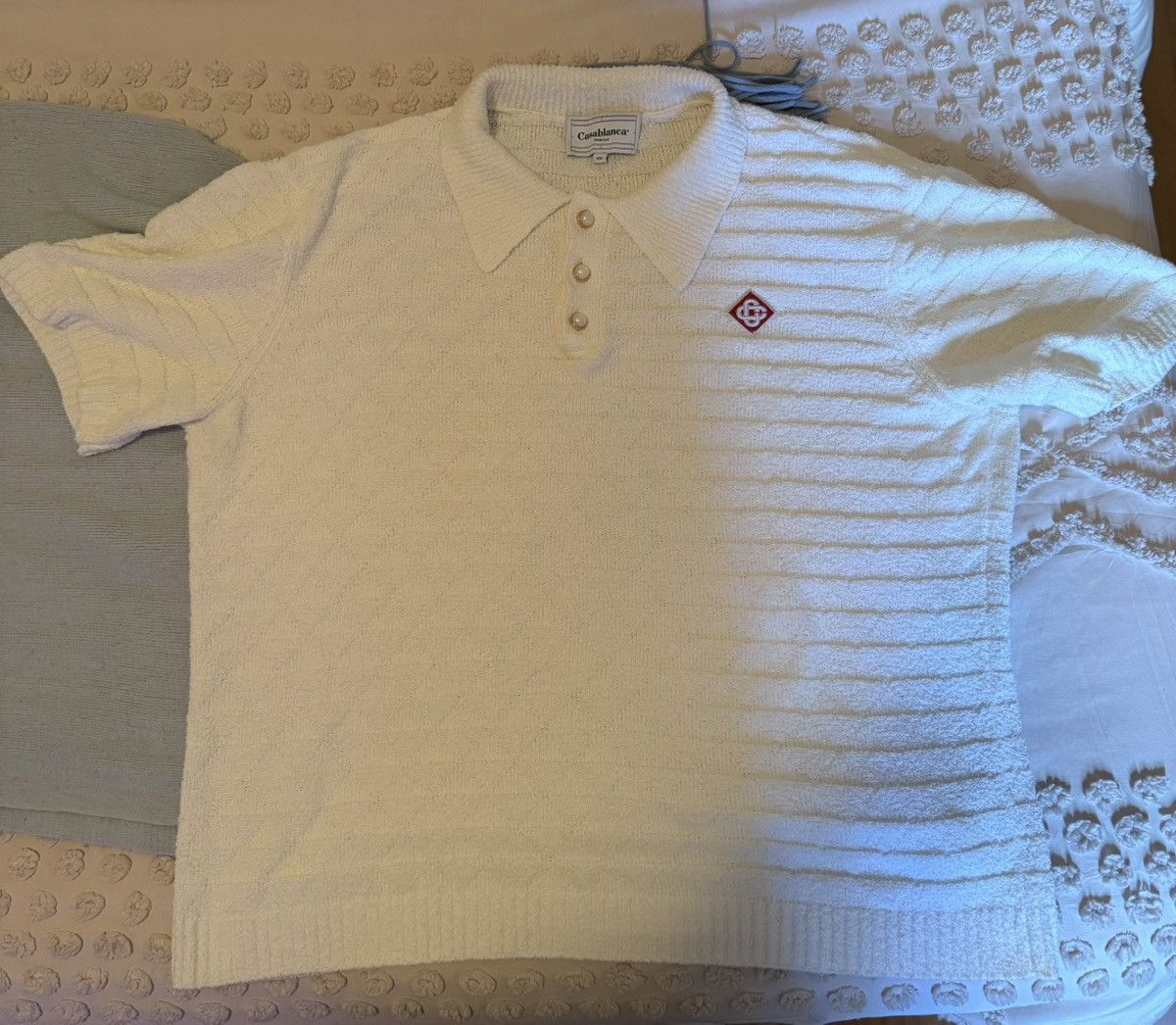 Casablanca Casablanca 'Tennis Club' Jacquard Polo (sz XXL) Size US XXL / EU 58 / 5 - 1 Thumbnail