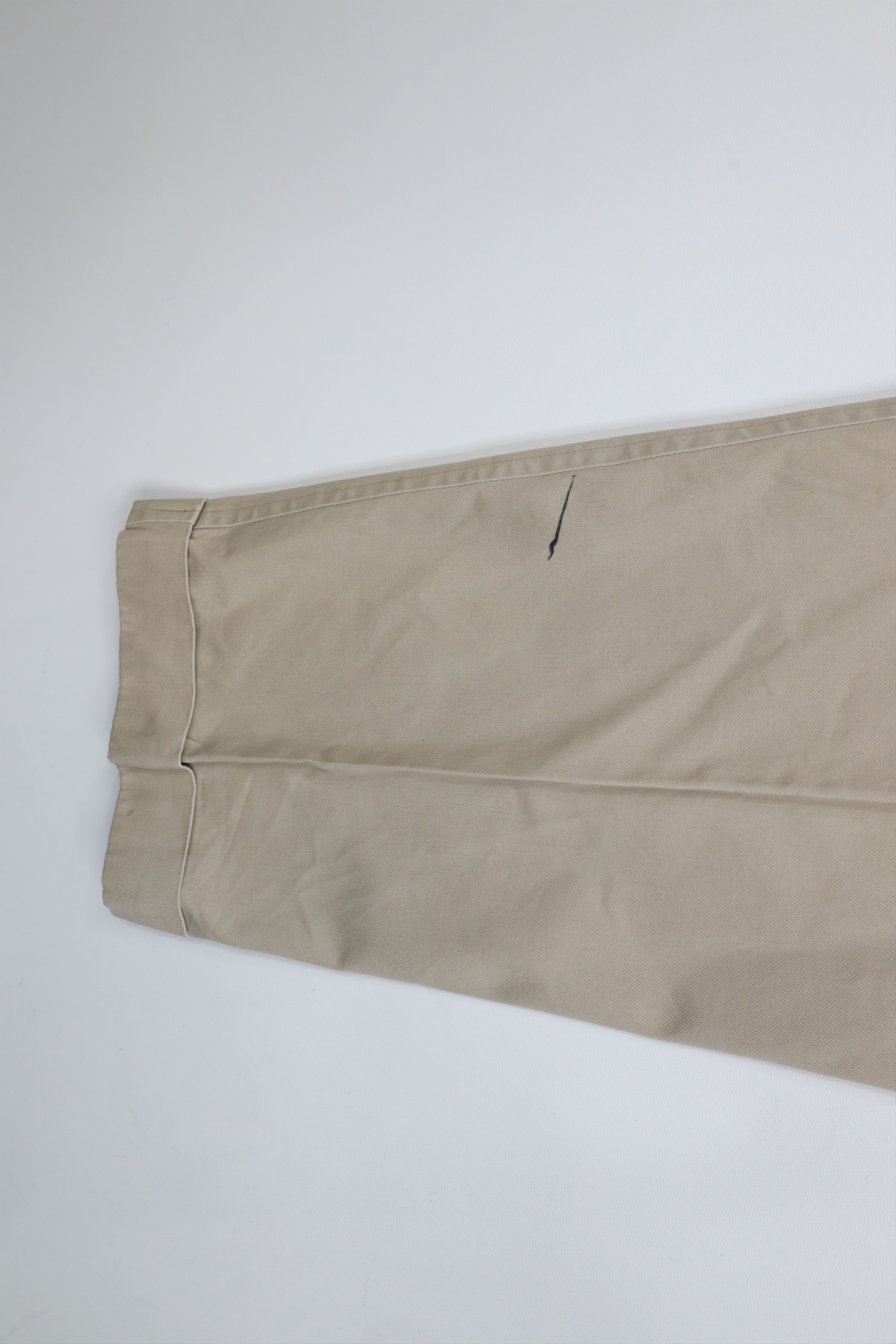 Nautica × Vintage Vintage 90s Nautica Pleated Cuffed Chino Pants Beige Cotton Size US 34 / EU 50 - 13 Thumbnail