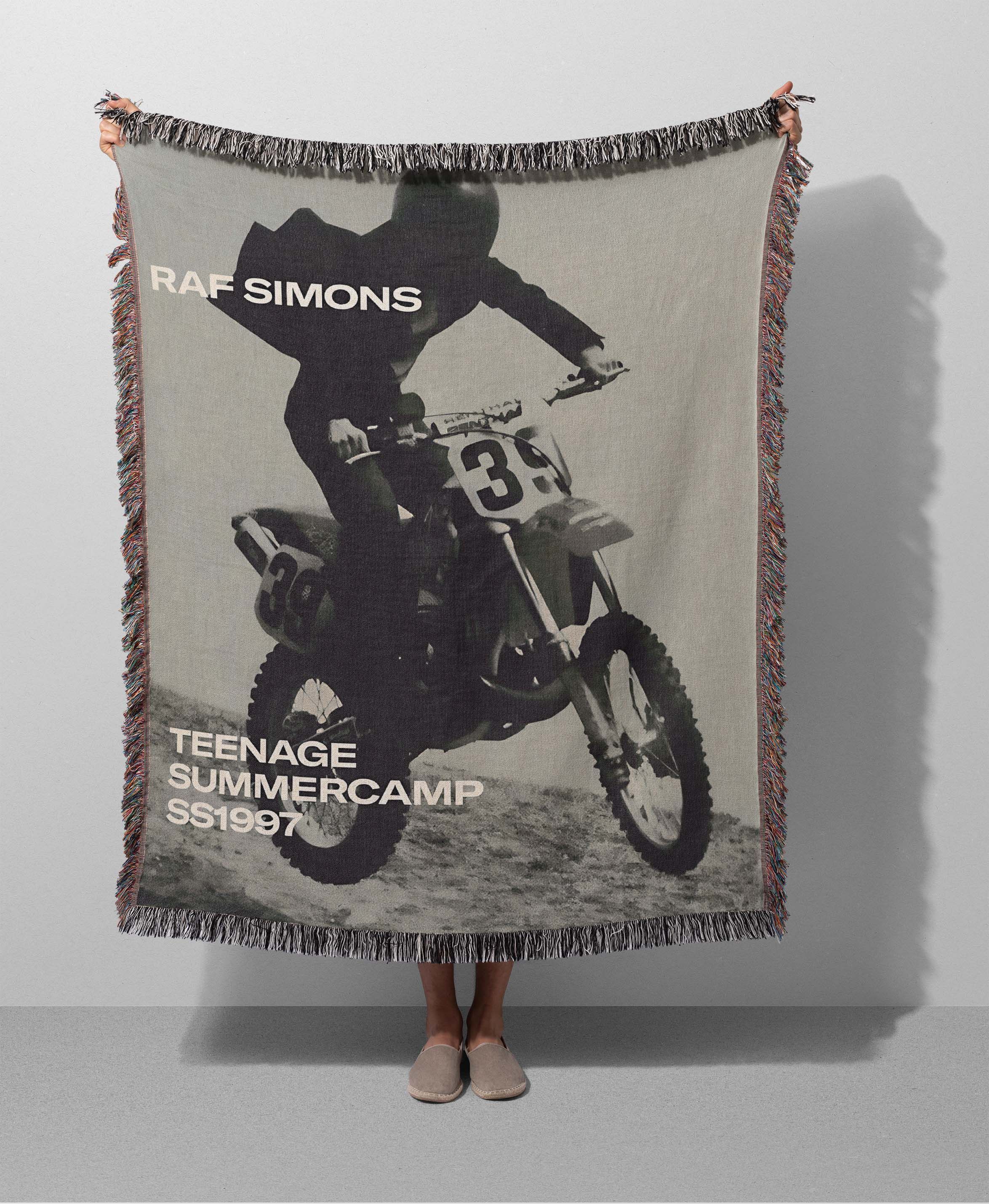 Raf Simons Raf Simons x Kvadrat Blue Throw Blanket | Grailed