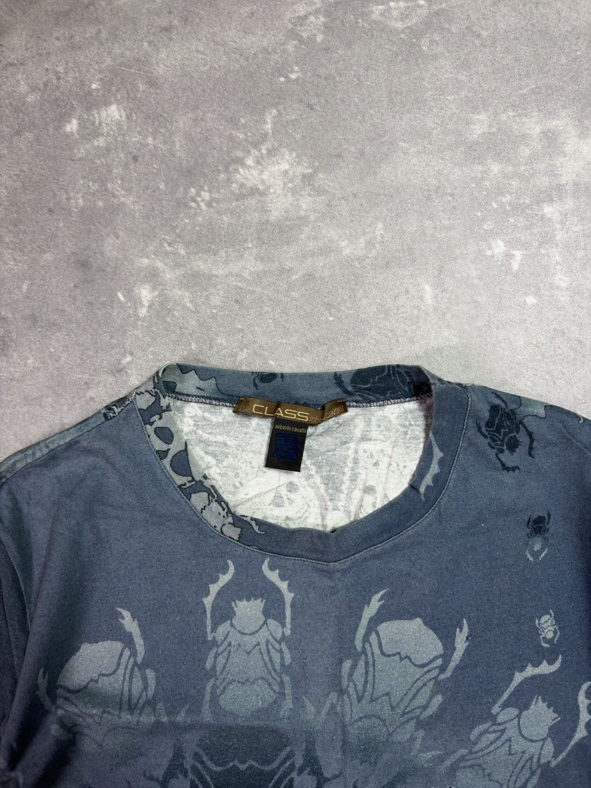 Roberto Cavalli 00s Class Roberto Cavalli Skulls Insects AOP Longsleeve S M Size US M / EU 48-50 / 2 - 8 Thumbnail