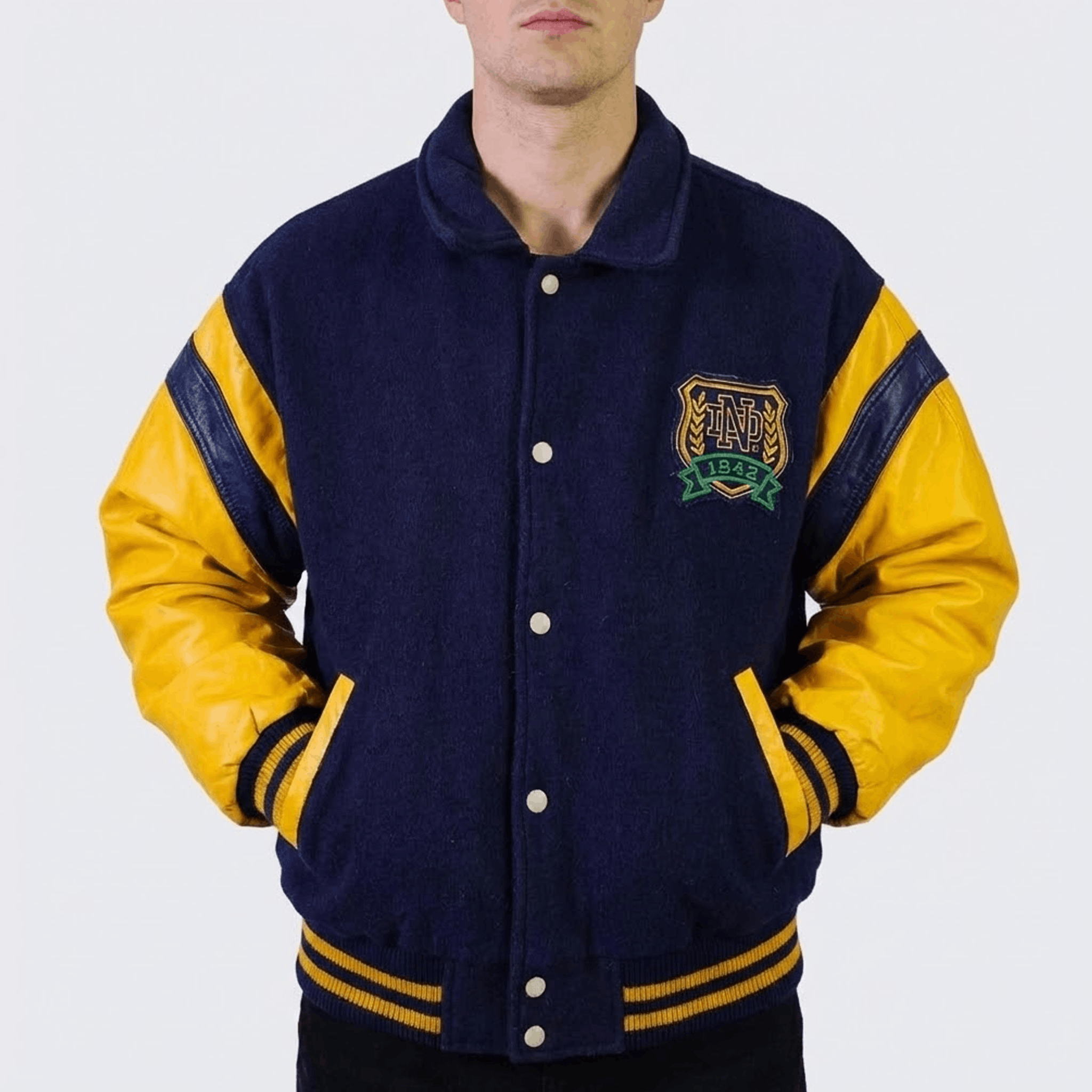 Cooper Notre Dame Fighting Irish Vintage 90s College Varsity Jacket Size US XL / EU 56 / 4 - 4 Thumbnail