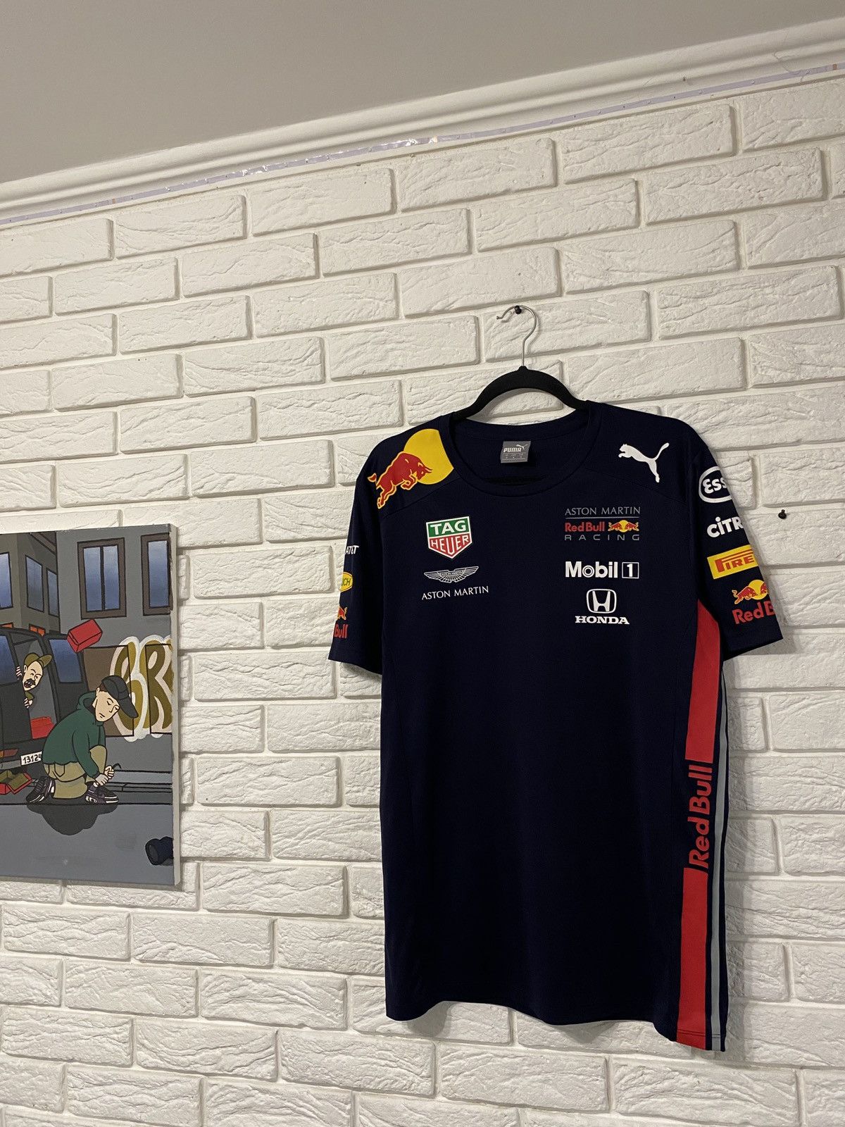 Puma × Red Bull Puma Red Bull Aston Martin t shirt Racing SIze M Size US M / EU 48-50 / 2 - 1 Thumbnail