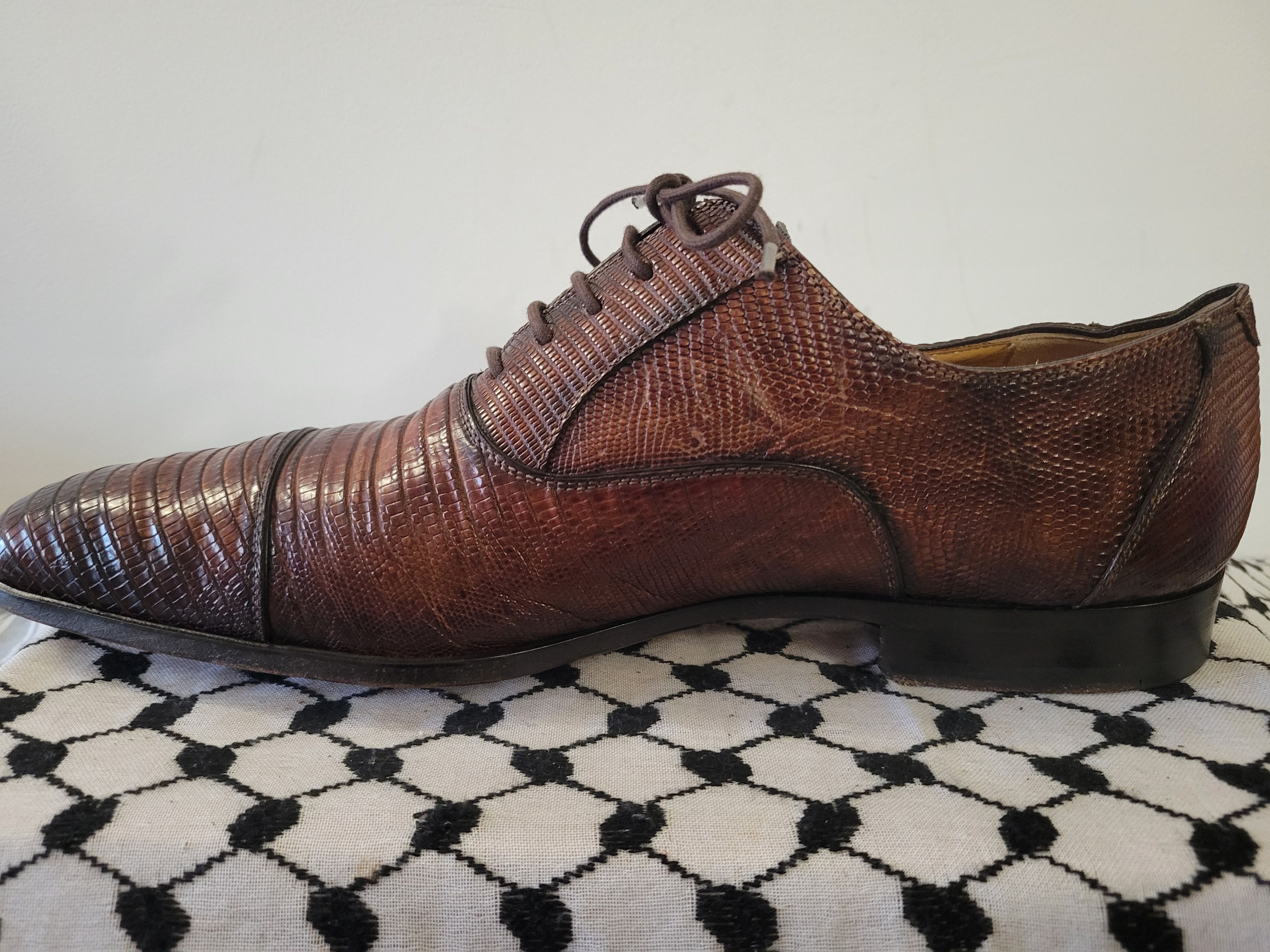 Magnanni × Vintage Magnanni Genuine Lizard Formal Shoes Size US 10.5 / EU 43-44 - 6 Thumbnail