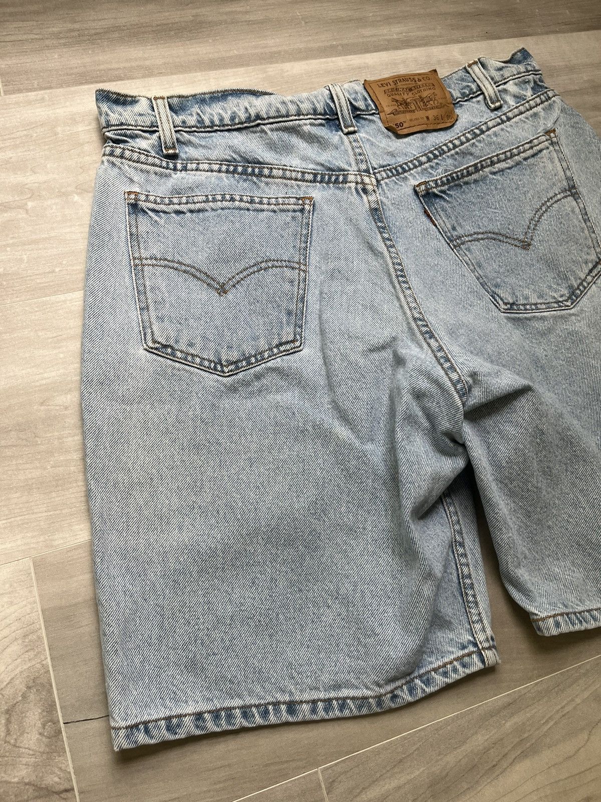 Levi's × Vintage Vintage Levi’s Orange Tab Jean Shorts Size:34 Tag:36 Size US 34 / EU 50 - 3 Thumbnail