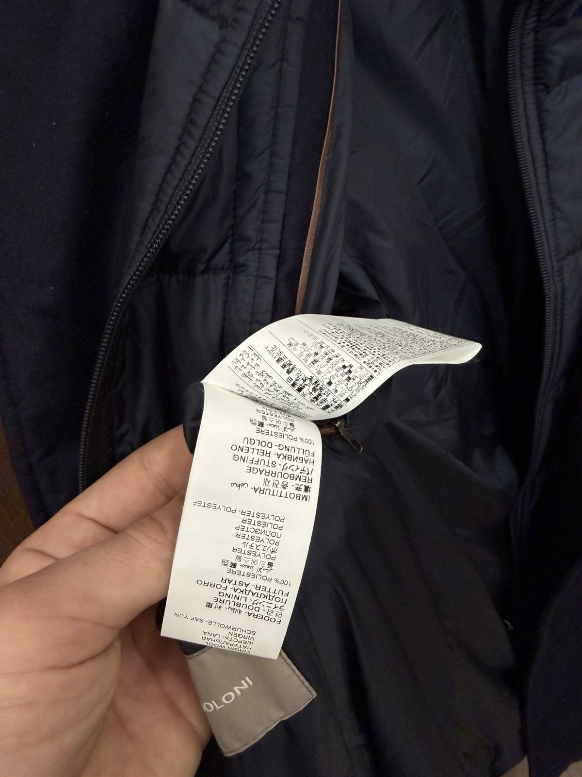 Paoloni Paoloni Quarantasei Navy Blue Wool Coat Jacket Size US S / EU 44-46 / 1 - 13 Thumbnail