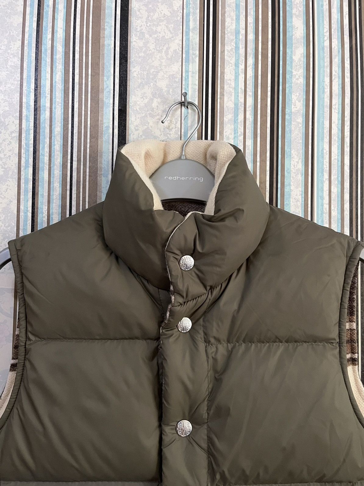 Woolrich Woolen Mills AW19 reversible striped puffer funnel neck #D2 Size US S / EU 44-46 / 1 - 5 Thumbnail