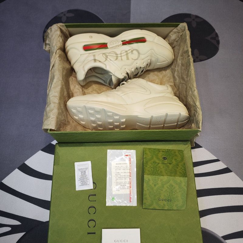 Gucci Gucci Rhyton Logo Low-Top Dad Sneakers - Size US 11 / EU 44 - 9 Thumbnail