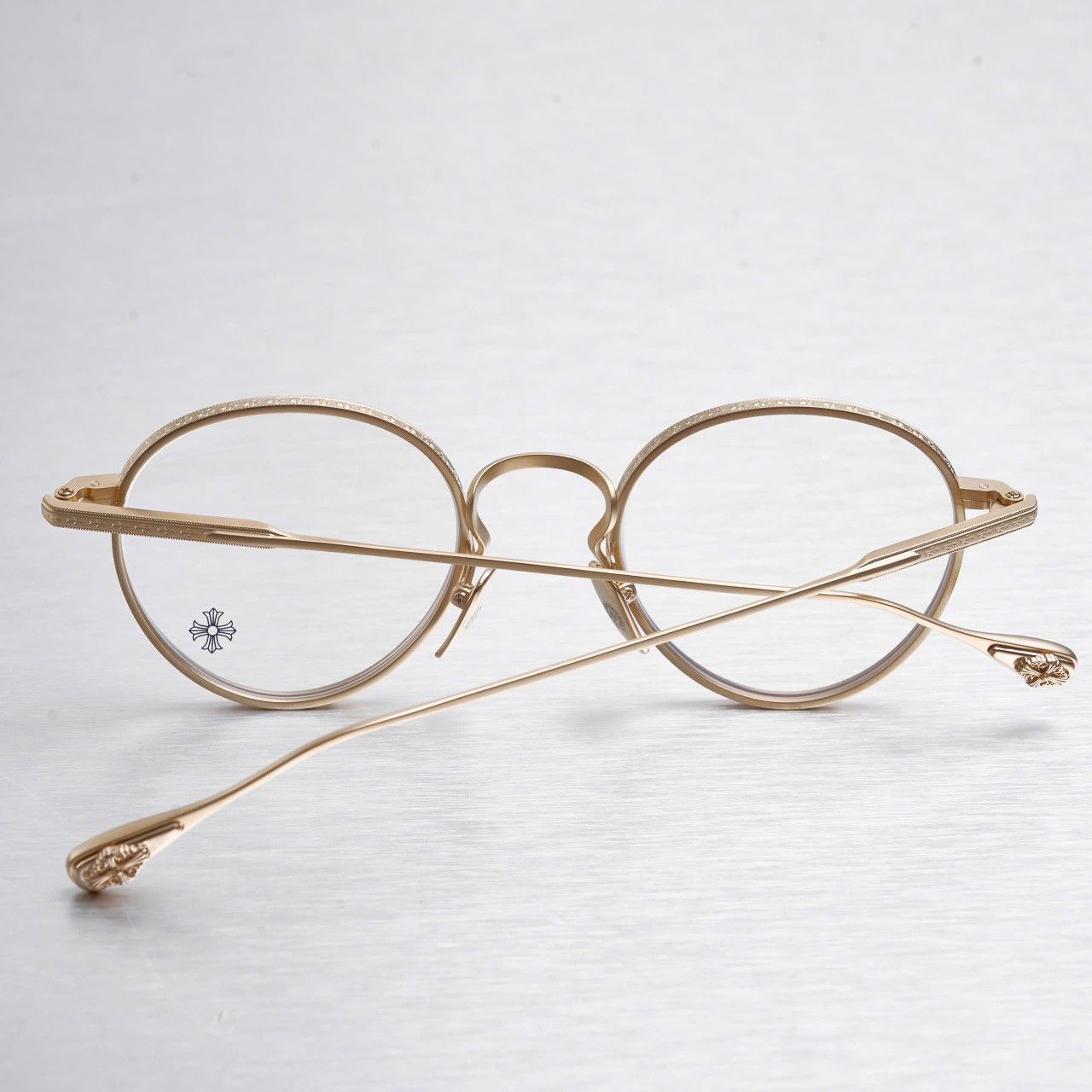 Chrome Hearts CHROME HEARTS THICK GOLD PLATED/MATTE GOLD PLATED GLASSES Size ONE SIZE - 7 Thumbnail