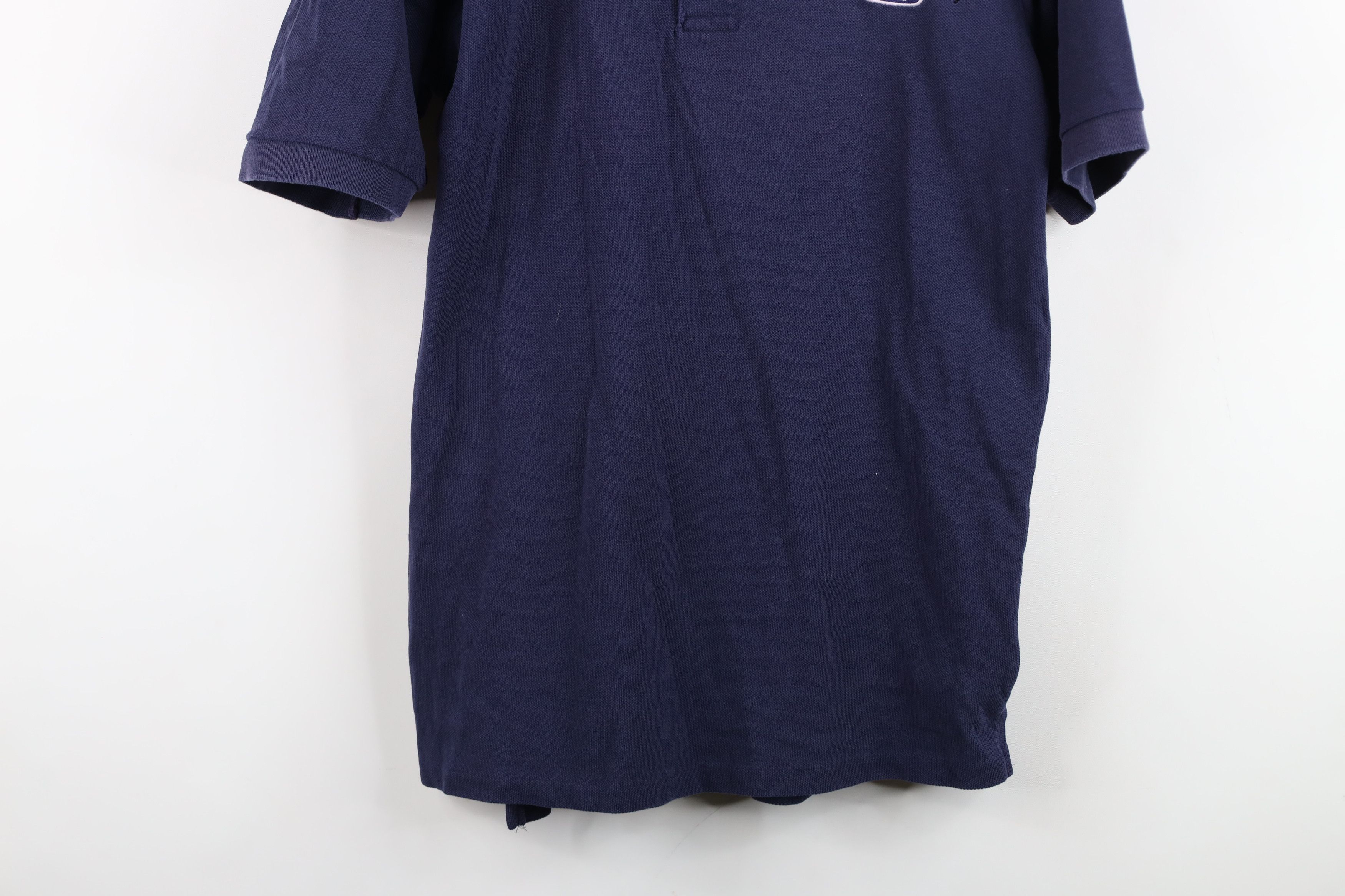 Vintage Vintage 90s University of Michigan Collared Polo Blue USA Size US L / EU 52-54 / 3 - 3 Thumbnail