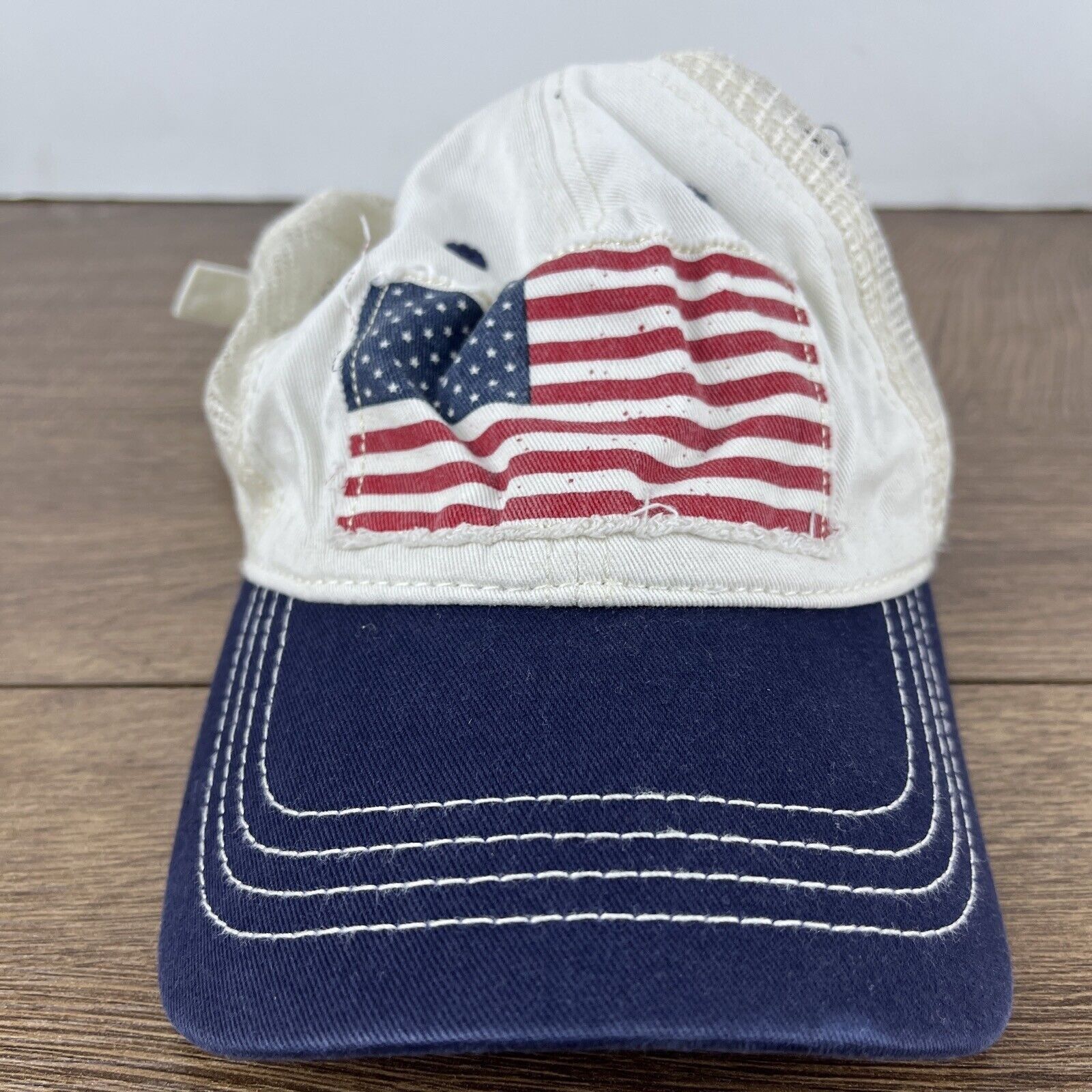 Other American Flag Hat USA White Hat Adjustable Adult Size Hat Ca Size ONE SIZE - 3 Thumbnail