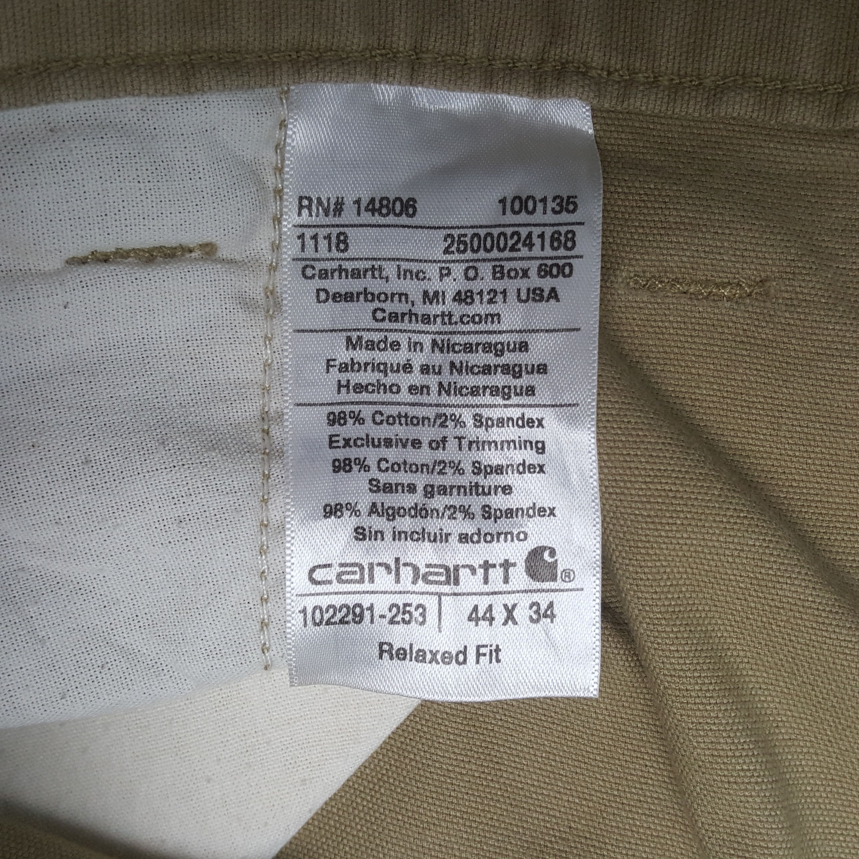 Carhartt Vintage Carhartt Relaxed Fit Trousers Pants RR23 Size US 44 / EU 60 - 14 Thumbnail