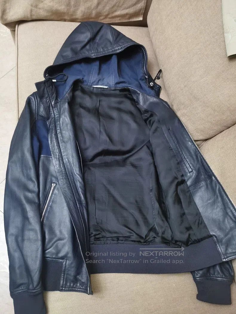 Dior Dior Homme Patchwork Leather Jacket with Hood. Size US M / EU 48-50 / 2 - 3 Thumbnail