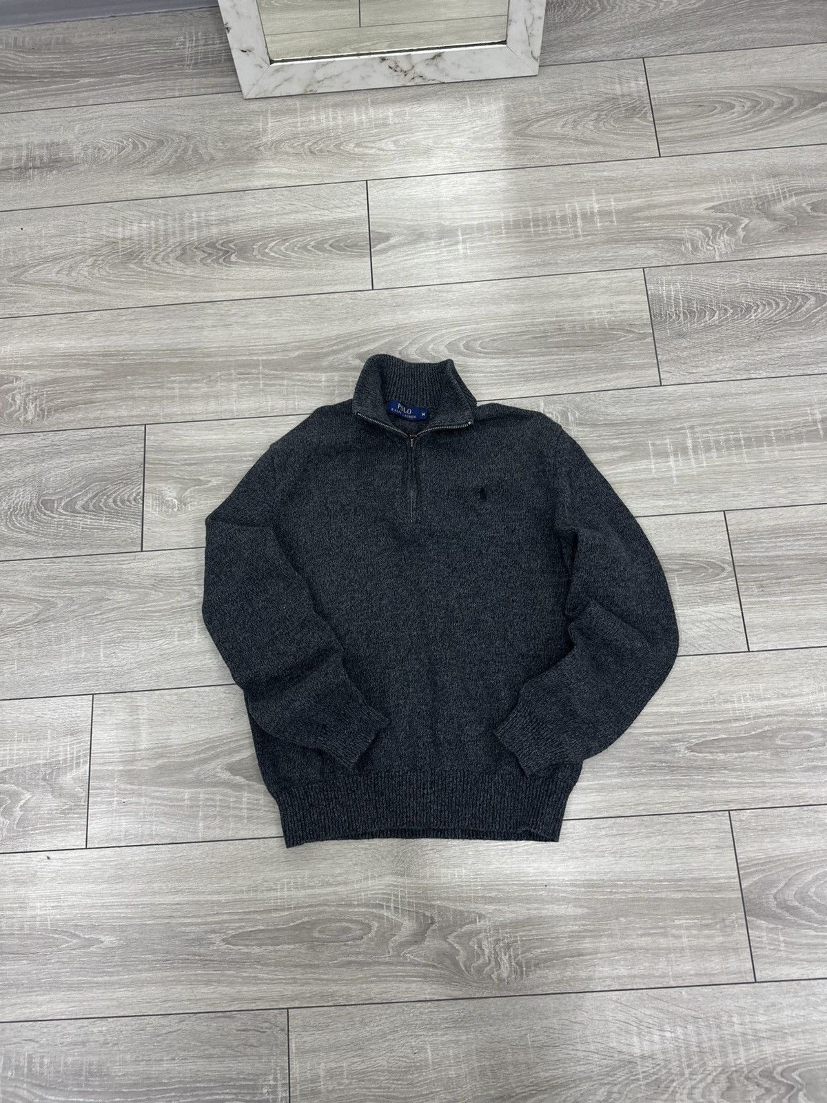 Polo Ralph Lauren Polo Ralph Lauren 1/4 Zip Gray Hoodie Old Money Style Size US S / EU 44-46 / 1 - 2 Thumbnail