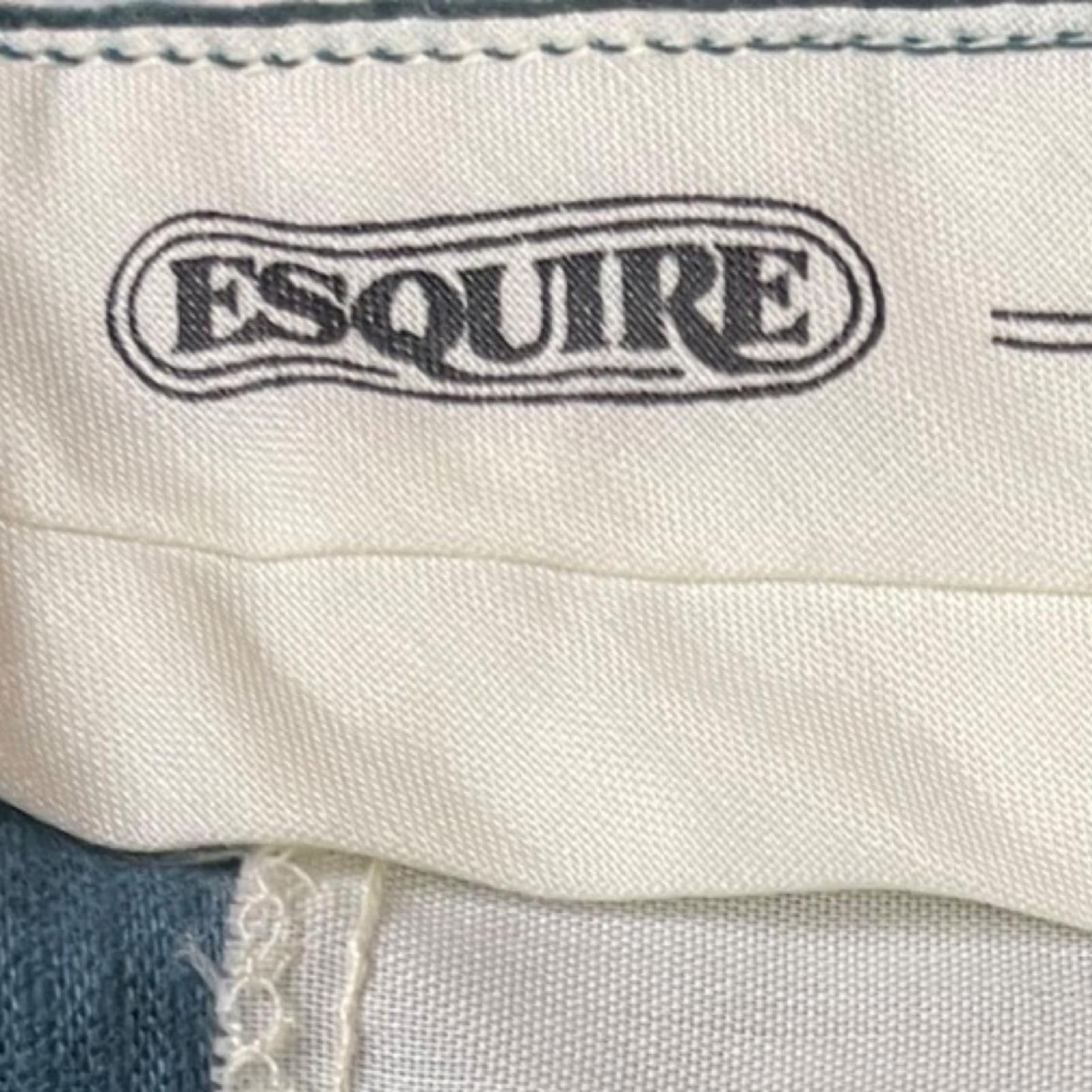 Vintage VTG 70S ESQUIRE TEAL CORDUROY STRAIGHT CASUAL PANTS 36X32 Size US 36 / EU 52 - 7 Thumbnail