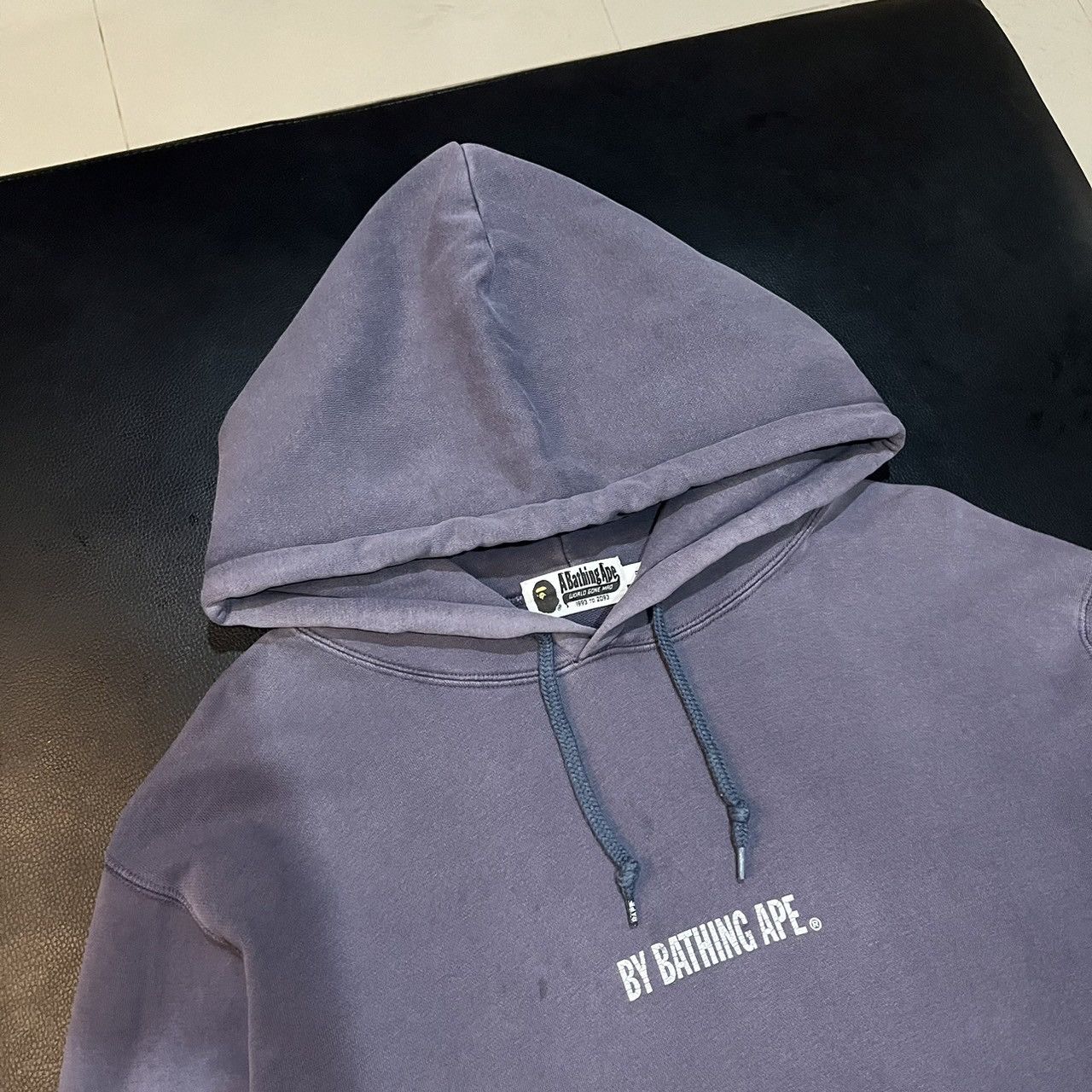 Bape bape by bathing ape spellout cracked logo faded hoodie Size US XL / EU 56 / 4 - 3 Thumbnail