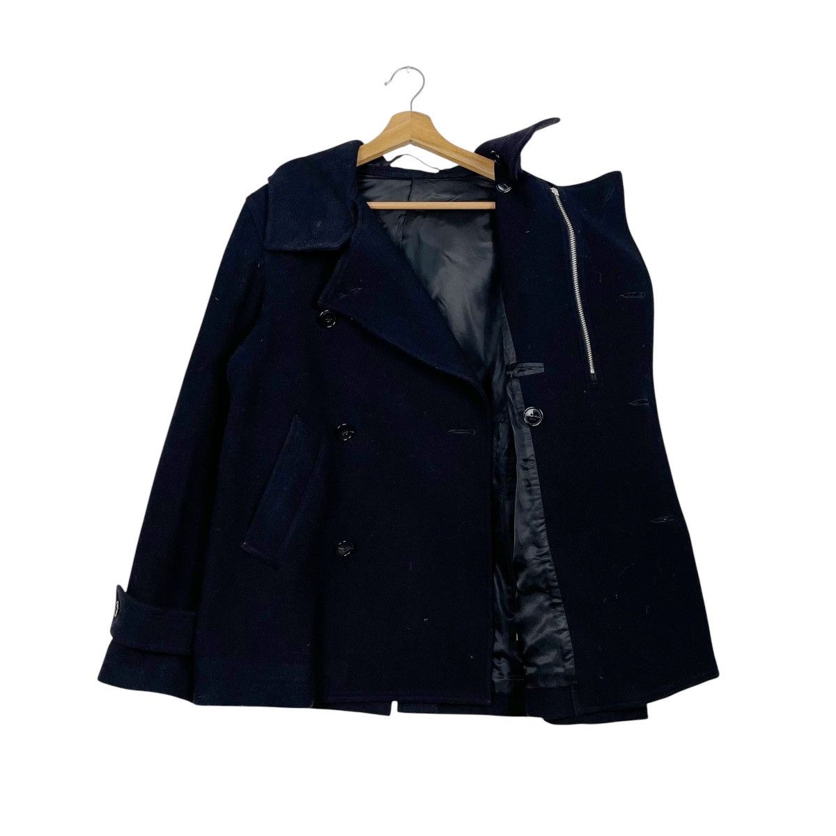 CABANE de ZUCCa Cabane De Zucca Hooded Double Breasted Wool Jacket Size US M / EU 48-50 / 2 - 10 Thumbnail