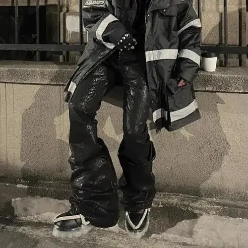 Japanese Brand Ropa Hombre Baggy Y2k Flare Denim Pant Size US 30 / EU 46 - 5 Thumbnail