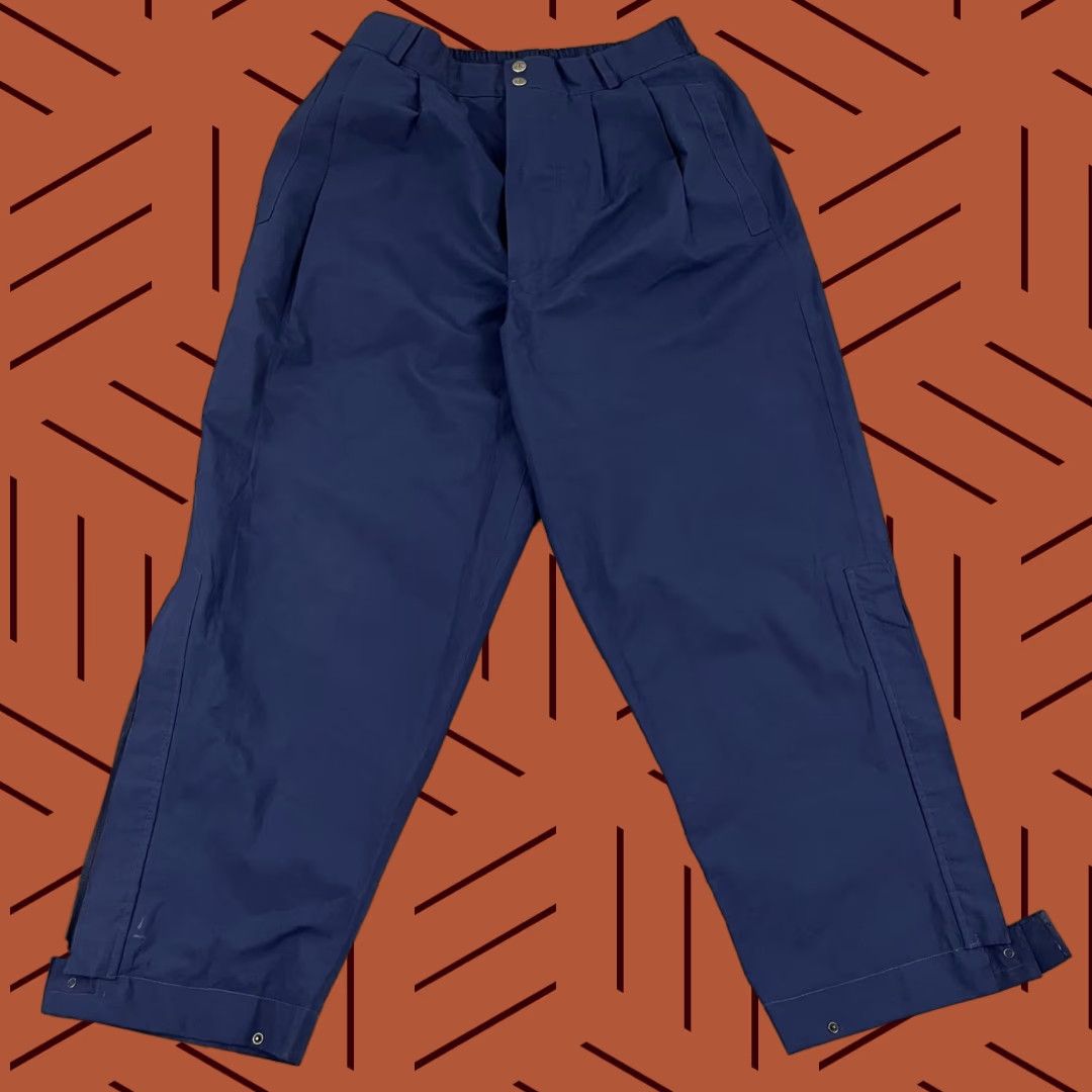 Vintage Zero Restriction Gore Tex Pants Mens Medium Ladies Large / 29" Blue Rain Gear Size US 31 - 1 Thumbnail