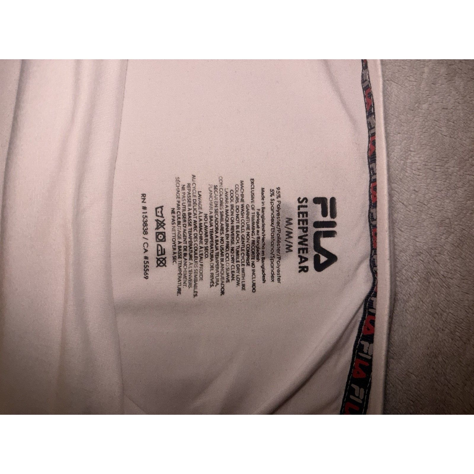 Fila FILA Womens Tee SLEEPWEAR - Size MEDIUM - Extreme Comfort Size ONE SIZE - 4 Thumbnail