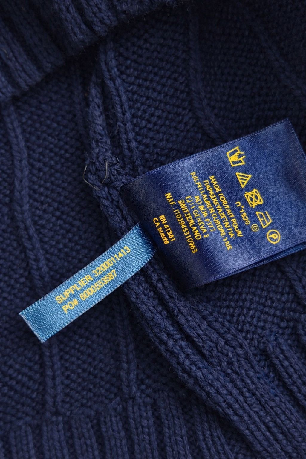 Ralph Lauren Pull Polo Ralph Lauren en laine bleu 🧥 Size US L / EU 52-54 / 3 - 4 Thumbnail
