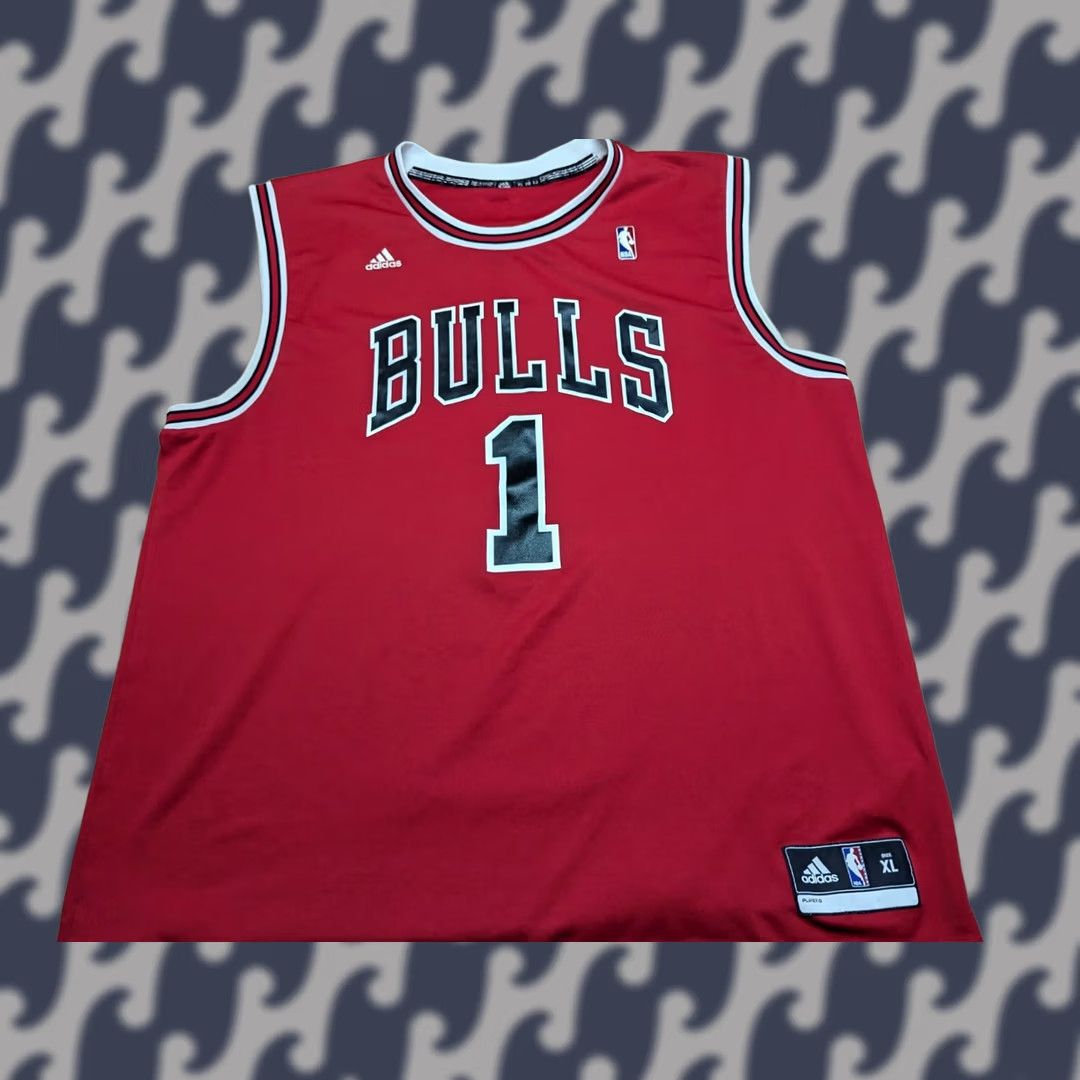 Adidas Adidas Chicago Bulls Jersey Mens XL Red Basketball Short Sleeve T-Shirt Size US XL / EU 56 / 4 - 1 Thumbnail