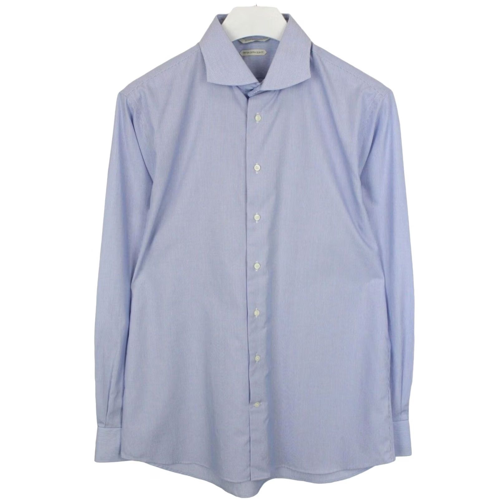 Suitsupply SUITSUPPLY Formal Shirt Men's Try On Extra Slim Fit Cutaway Collar 43 / 17 Blue Size 46R - 2 Thumbnail