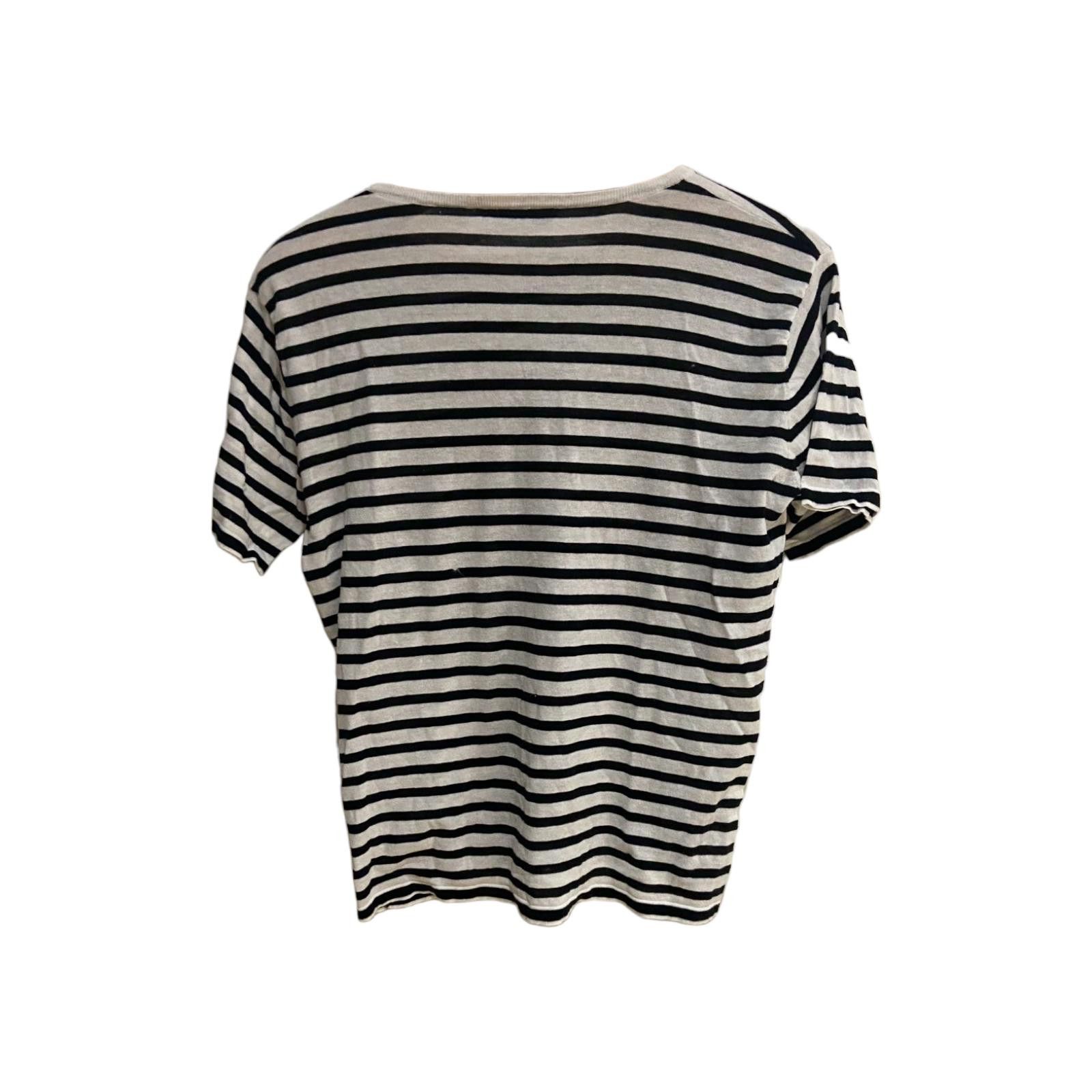 Alexander Wang Alexander Wang T-shirt black/white striped vicose Size S / US 4 / IT 40 - 7 Thumbnail