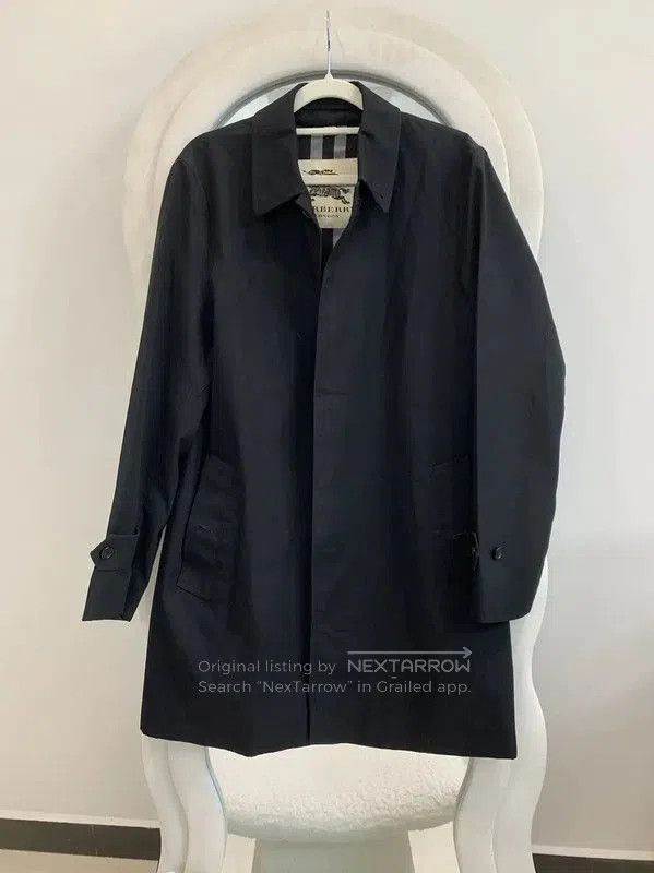 Burberry Burberry Men's Black Cotton Trench Coat. Size US M / EU 48-50 / 2 - 2 Thumbnail
