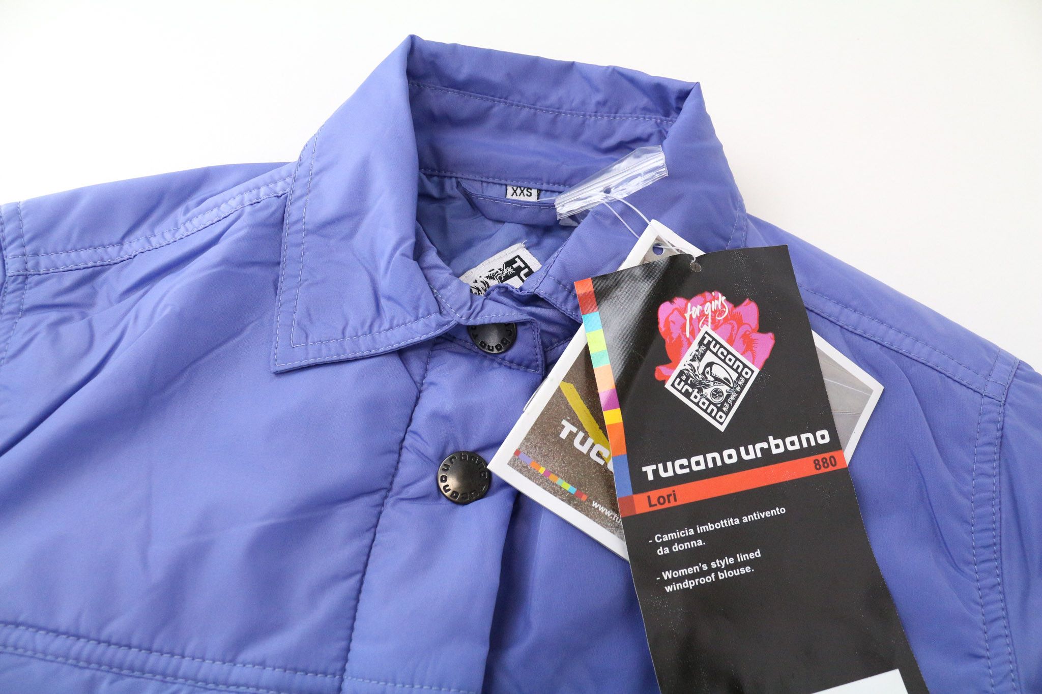 Other LORI 2XS Purple Windproof Collared Moto Jacket 75796 Size XXS / US 00 / IT 34 - 3 Thumbnail