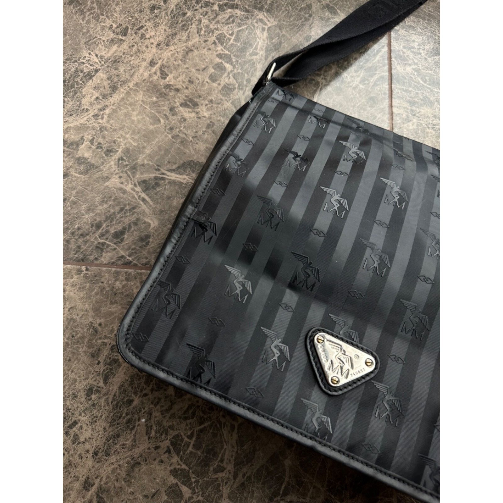 Vintage VTG Maison Mollerus Crossbody Monogram Messenger Bag Size ONE SIZE - 8 Thumbnail
