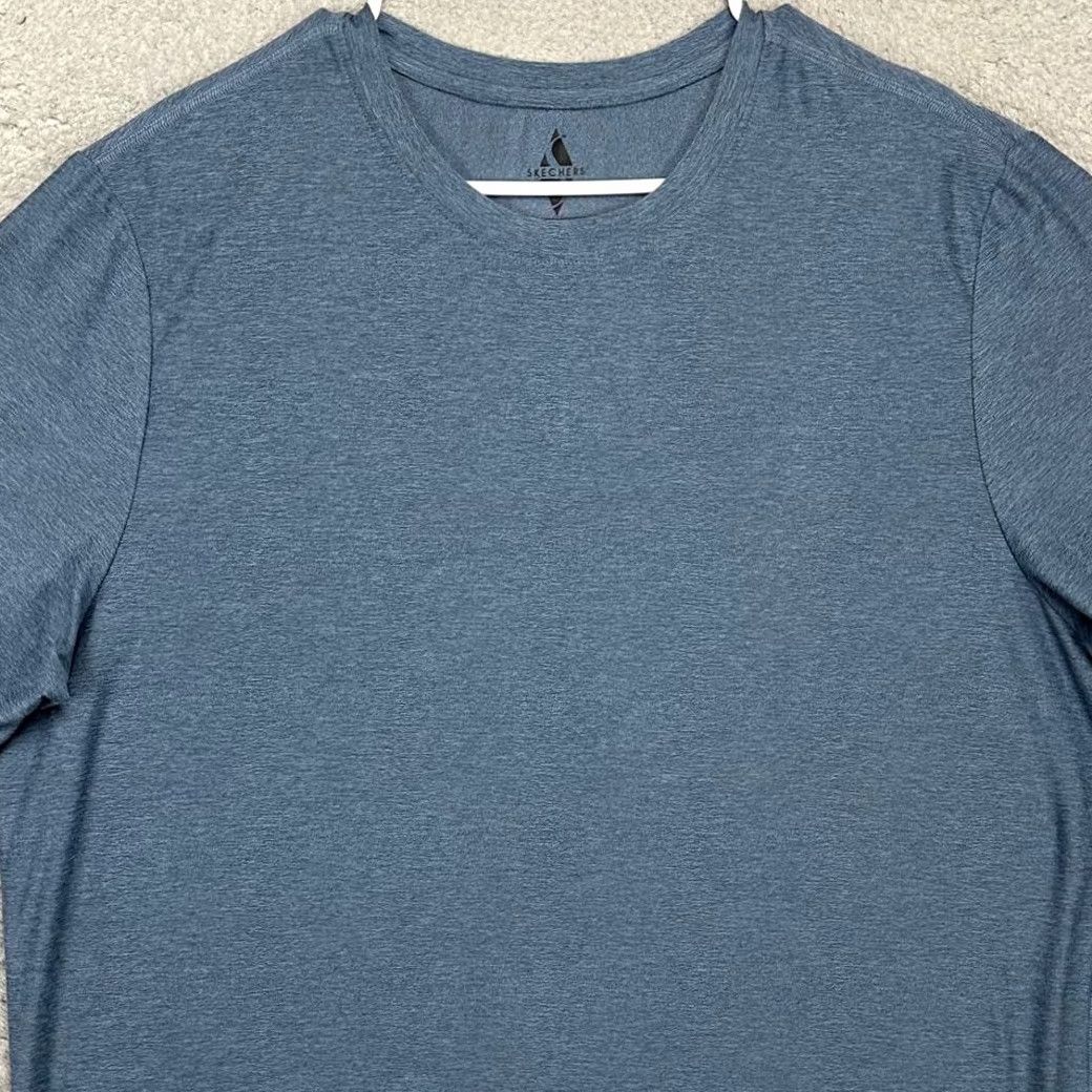 SKECHERS Skechers Shirt Adult XL Navy Blue T-Shirt Short Sleeve Workout Gym Exercise Mens Size US XL / EU 56 / 4 - 2 Thumbnail