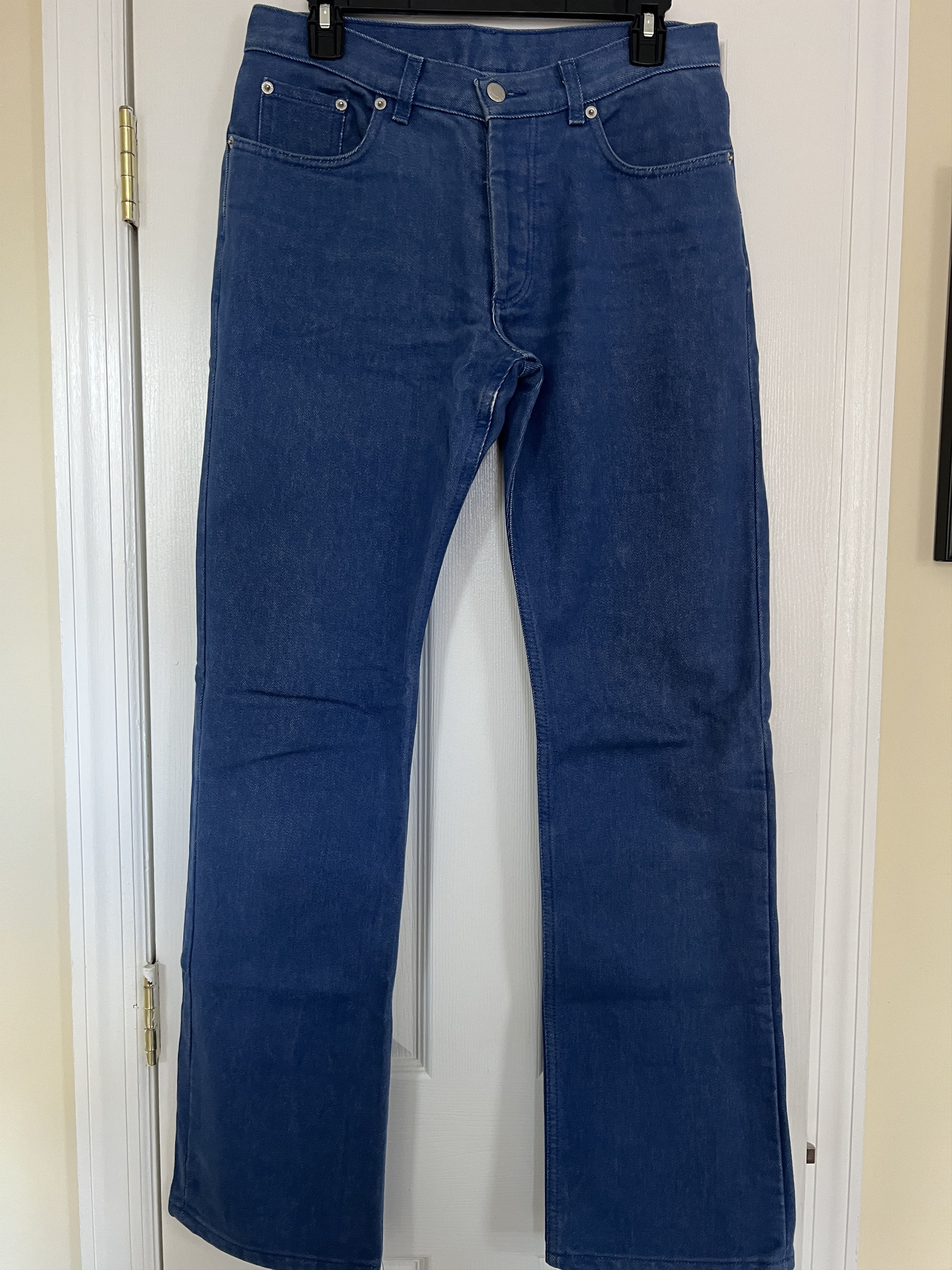 Helmut Lang Raw Polypropylene Classic Cut Denim Vintage Size US 31 - 1 Thumbnail