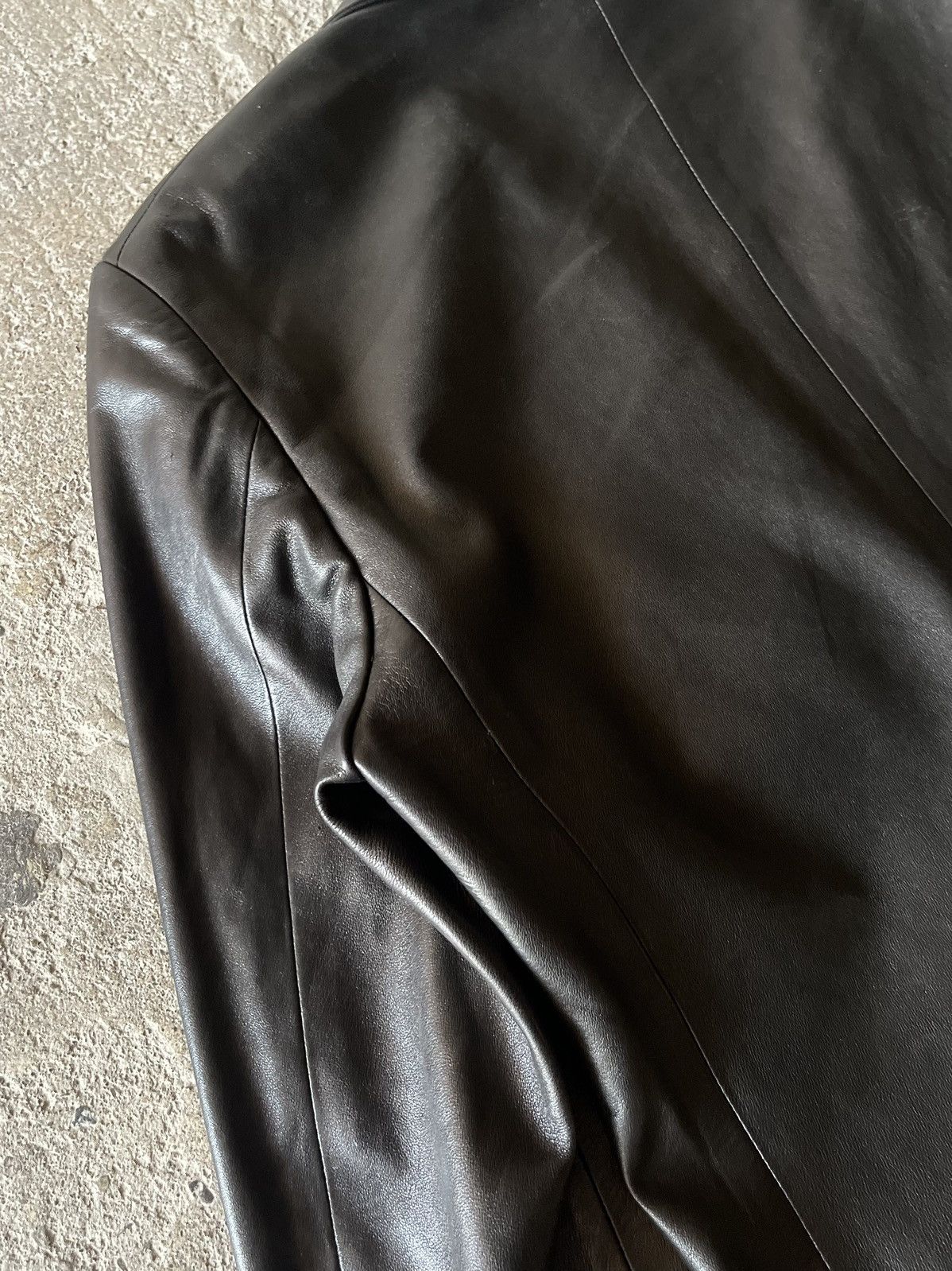 Gucci × Tom Ford Gucci - Tom Ford - 1997 - Leather Tailored Jacket Size US M / EU 48-50 / 2 - 11 Thumbnail