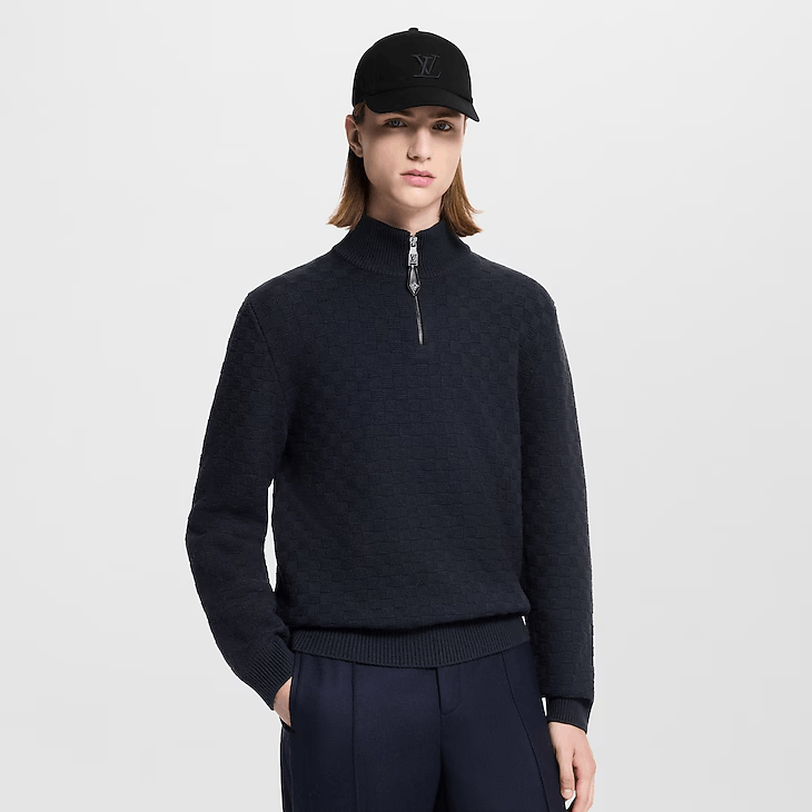 Louis Vuitton Cashmere-Wool Blend Half-Zip Jumper Size US S / EU 44-46 / 1 - 3 Thumbnail