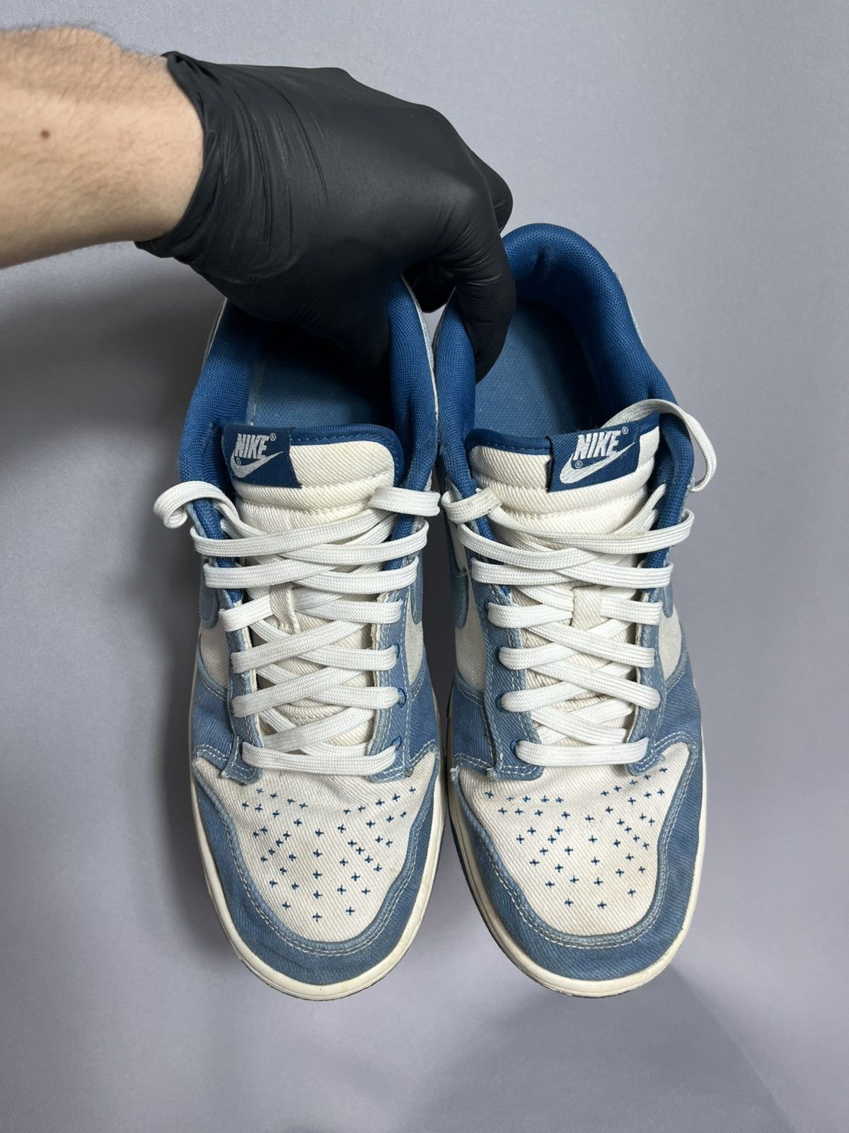 Nike Nike dunk shoes low denim mens Size US 11 / EU 44 - 2 Thumbnail