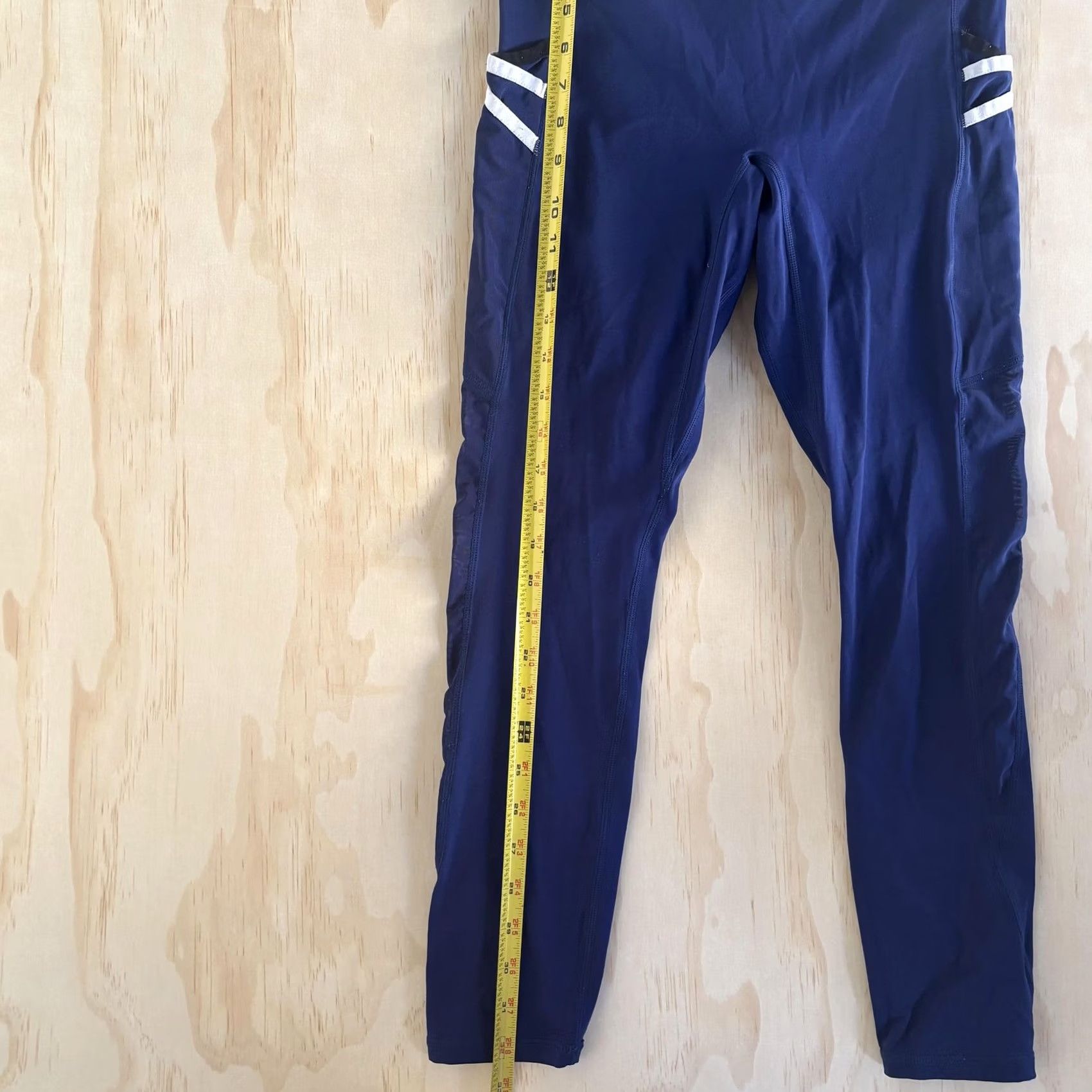 Fabletics Fabletics Leggings Womens Medium Blue High Rise Ankle Reflective Pockets Running Size 32" / US 10 / IT 46 - 4 Thumbnail