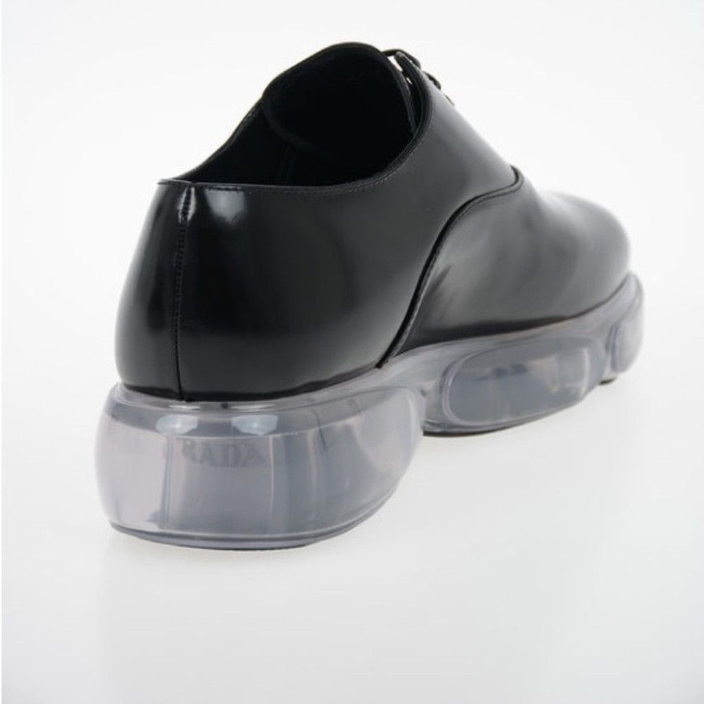 Prada Prada Black Lace Up Derby Shoes with Clear Air Sole Size 36 Size US 5 / IT 35 - 4 Thumbnail