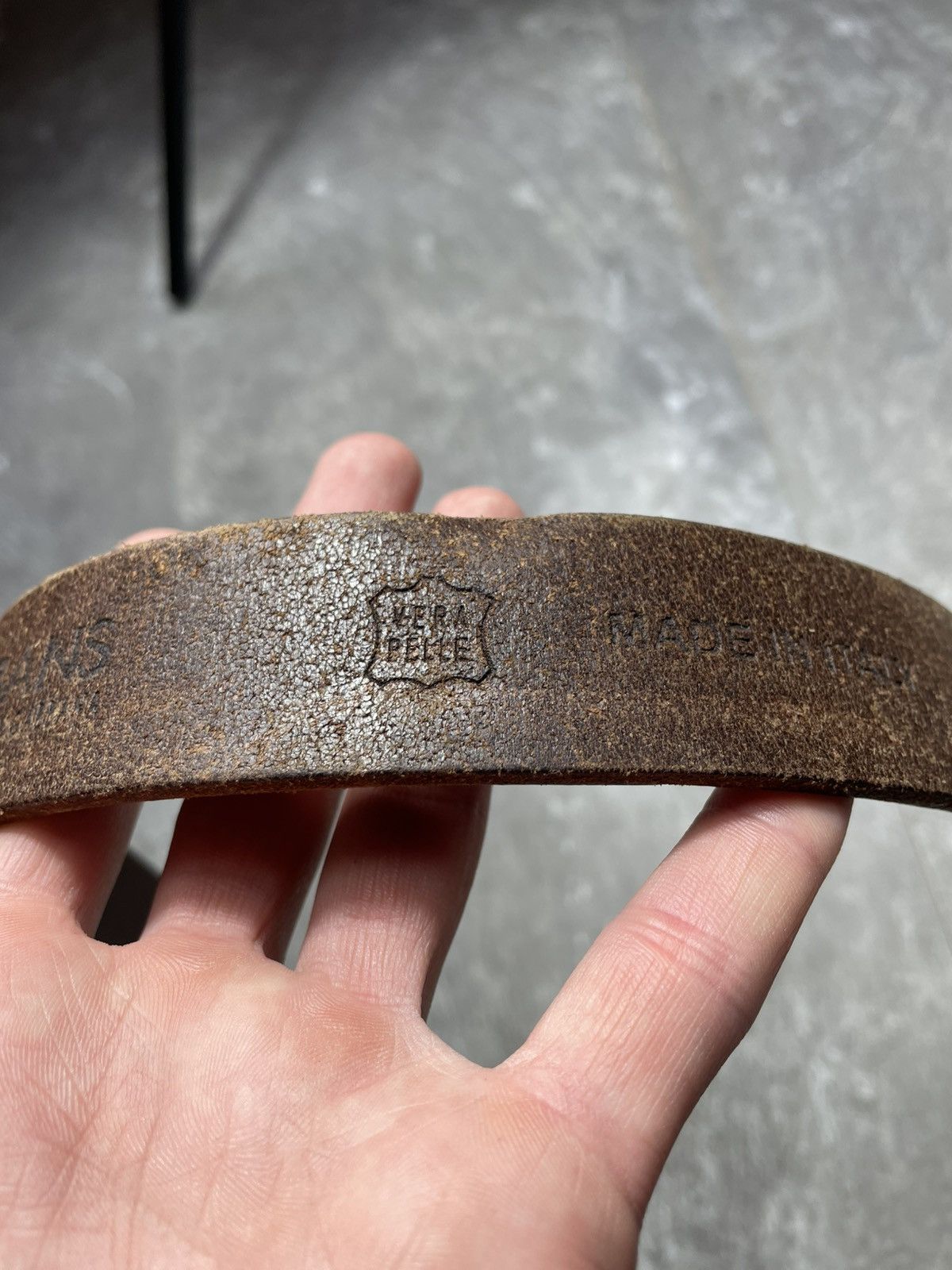 Dolce & Gabbana Vintage Dolce & Gabbana J&ANS Brown Leather Belt Y2K Size ONE SIZE - 5 Thumbnail