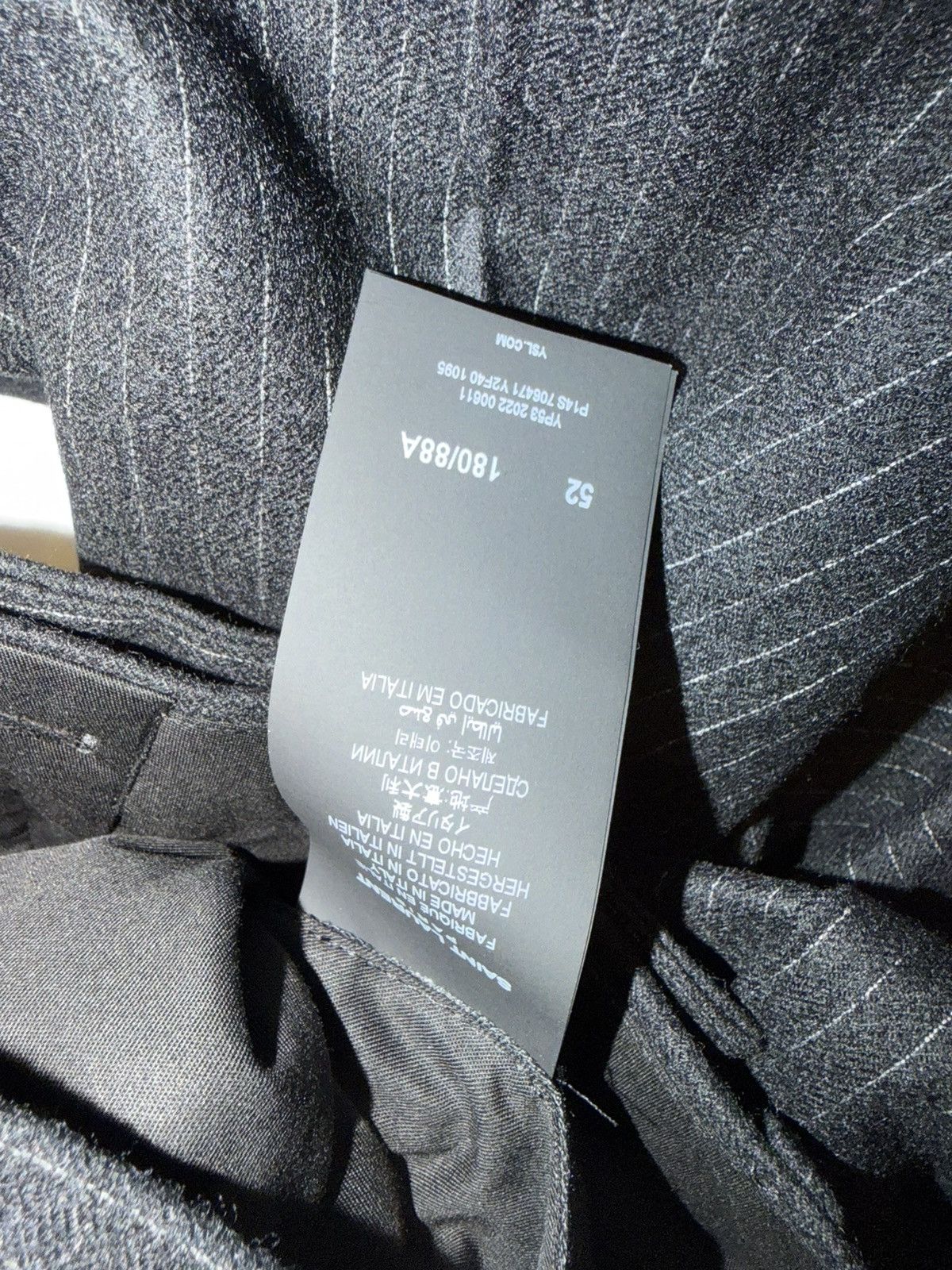 Saint Laurent Paris Saint laurent mens 2022 striped pants. 52/36. $1350 Size US 36 / EU 52 - 3 Thumbnail