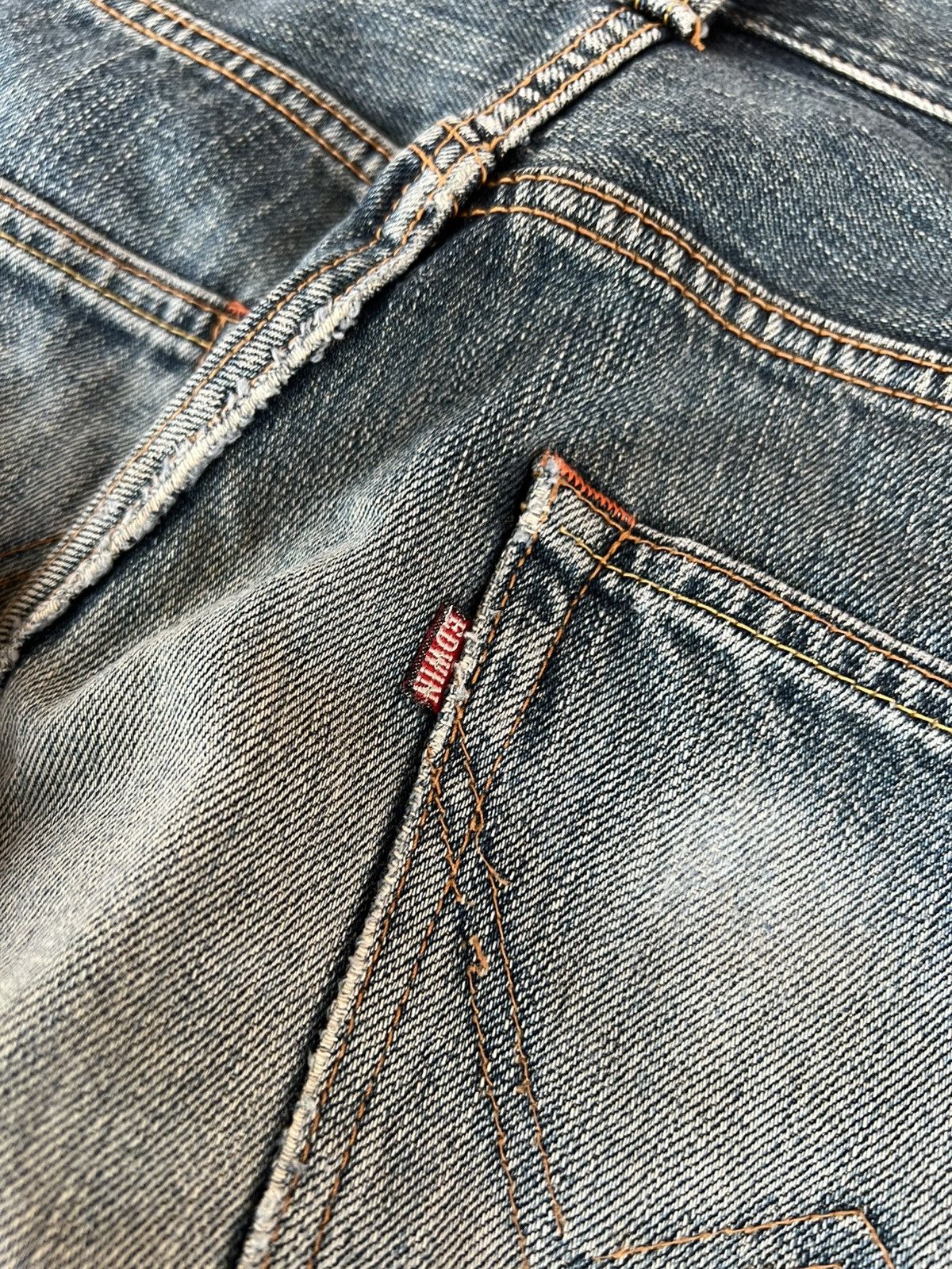 Edwin EDWIN EXCLUSIVE VINTAGE EXTRA BAGGY FADED DISTRESS JEAN Size US 31 - 19 Thumbnail