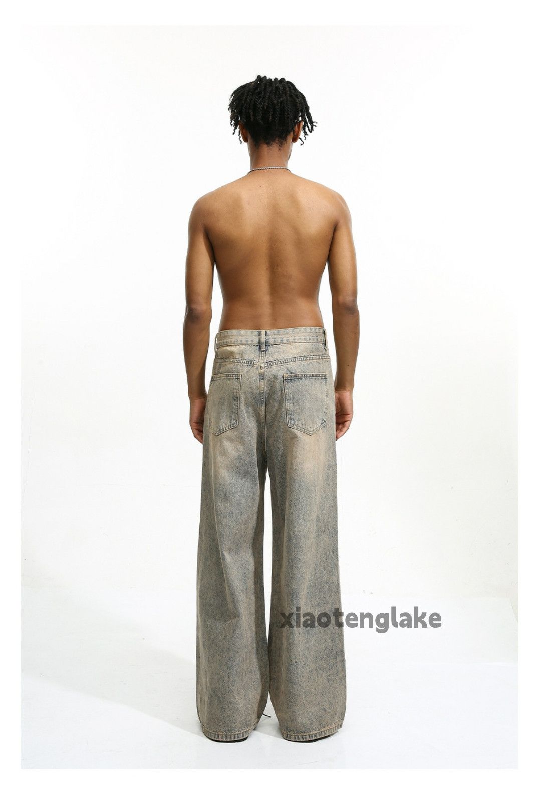 Jean × Vintage washed faded cleanfit yuppie rusty grunge flared jeans Size US 32 / EU 48 - 8 Thumbnail