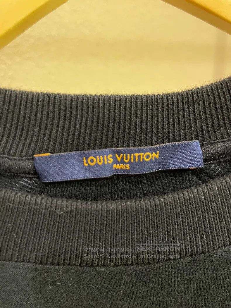Louis Vuitton Louis Vuitton Black reflective letter sweatshirt Size US L / EU 52-54 / 3 - 4 Thumbnail