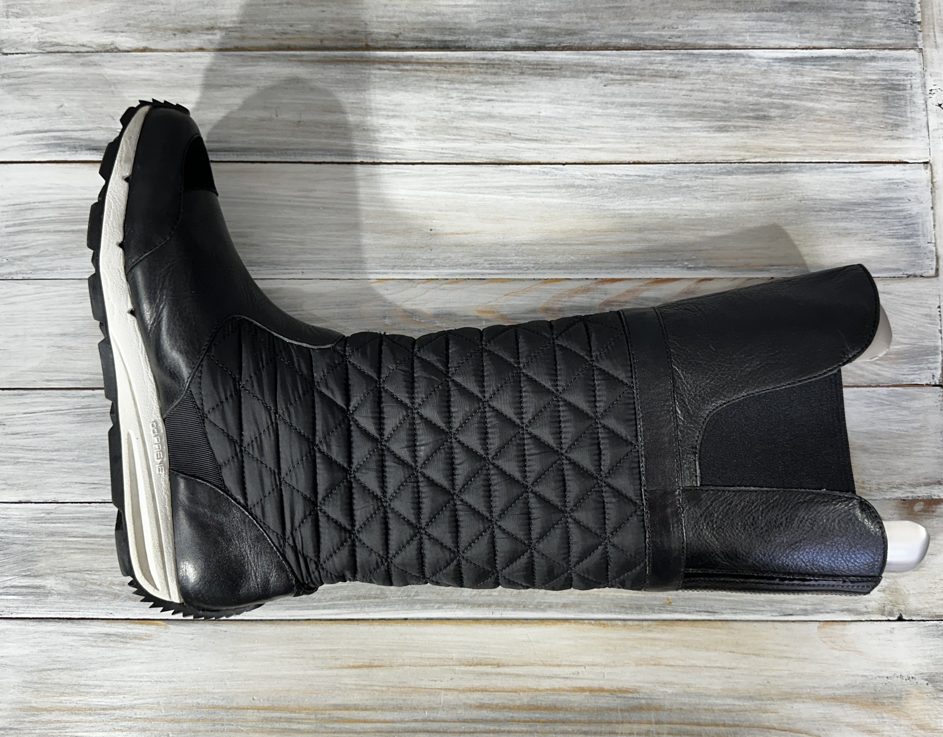 Yohji Yamamoto Y-3 by Yohji Yamamoto 'Anouk' Adidas Leather Quilted Boots Size US 7.5 / IT 37.5 - 10 Thumbnail