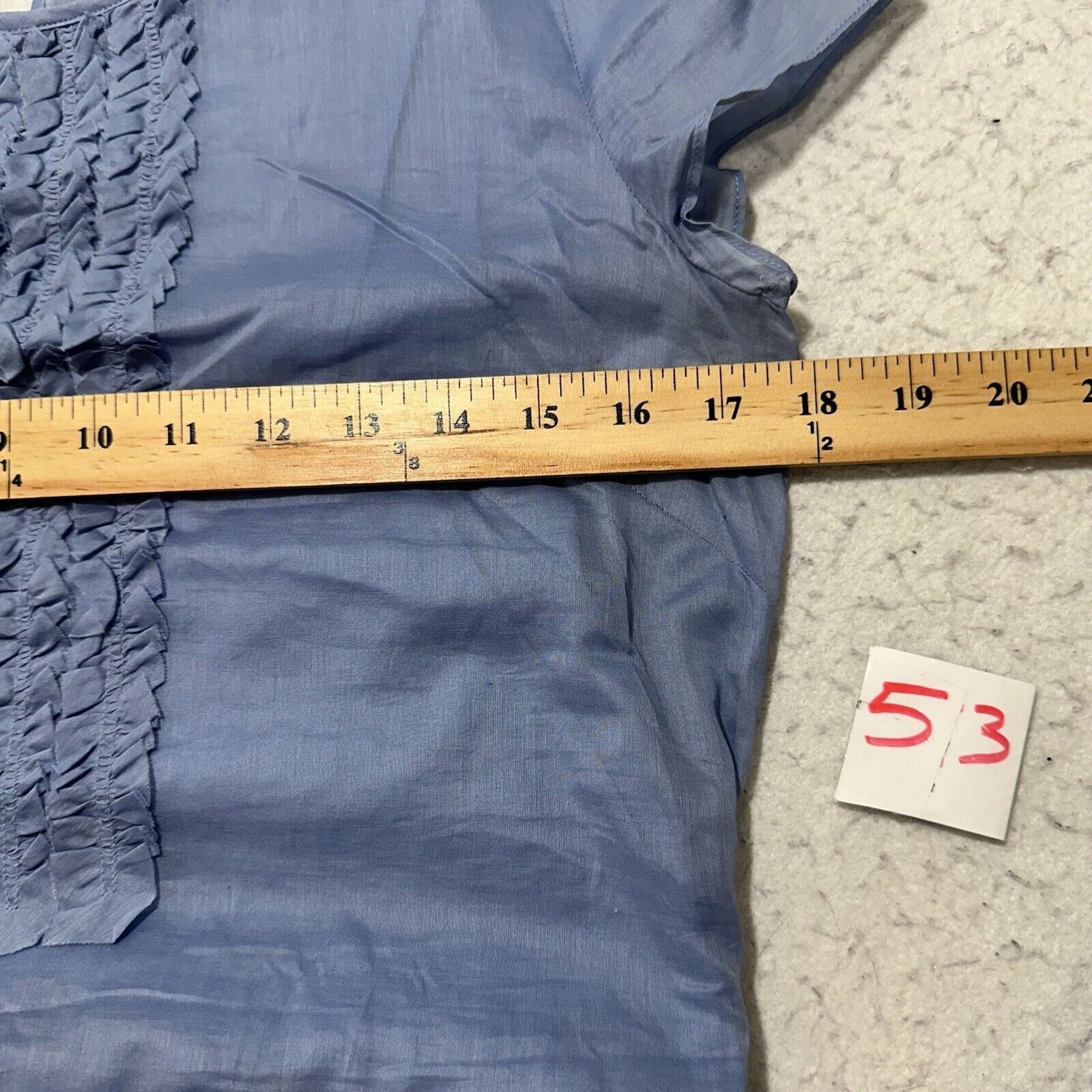 Other Talbots 4 Light Blue Ruffle Cotton Dress With Belt Size S / US 4 / IT 40 - 11 Thumbnail