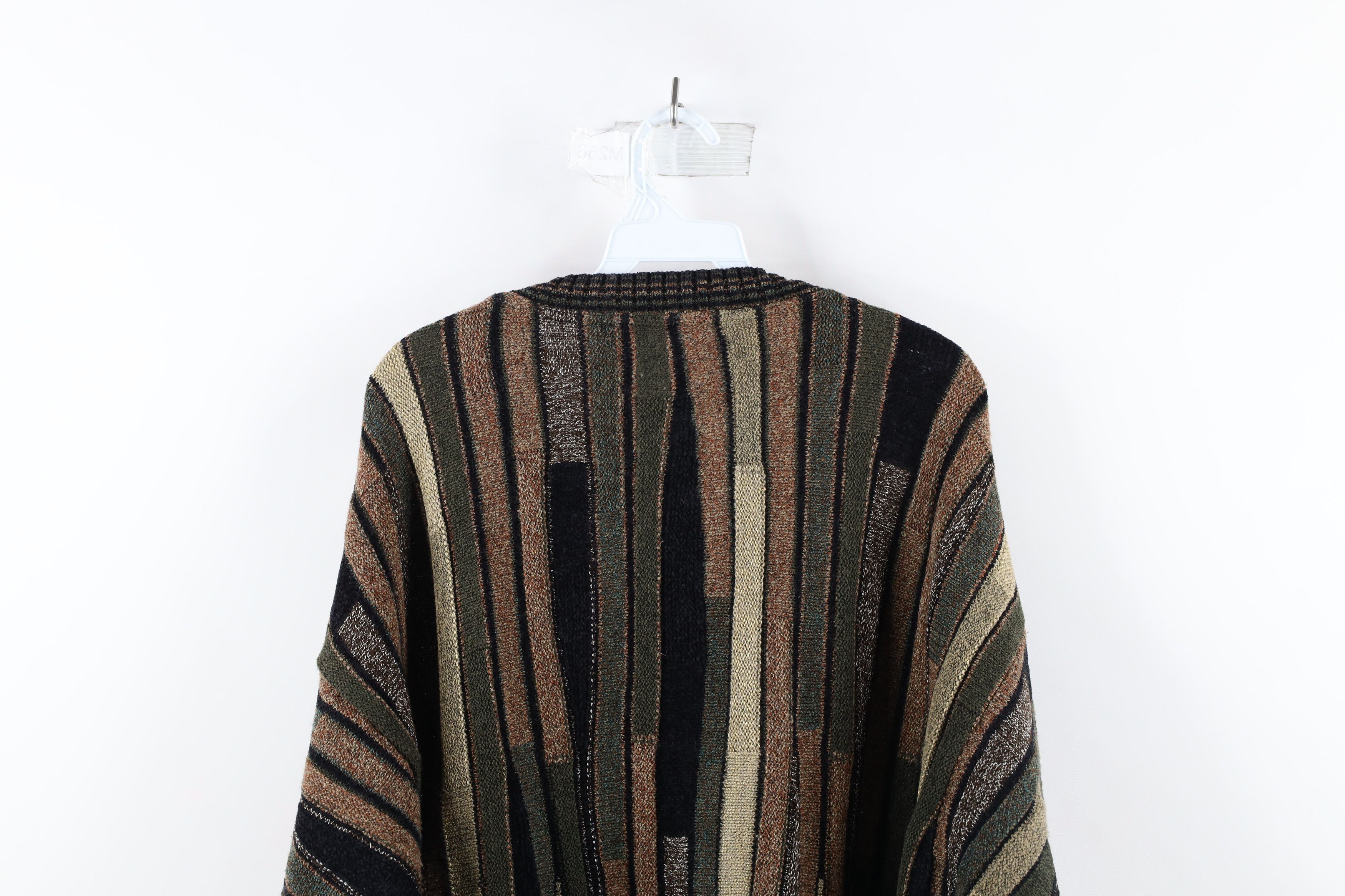 Vintage Vintage 90s Coogi Style Striped Knit Cosby Sweater USA Size US XL / EU 56 / 4 - 6 Thumbnail